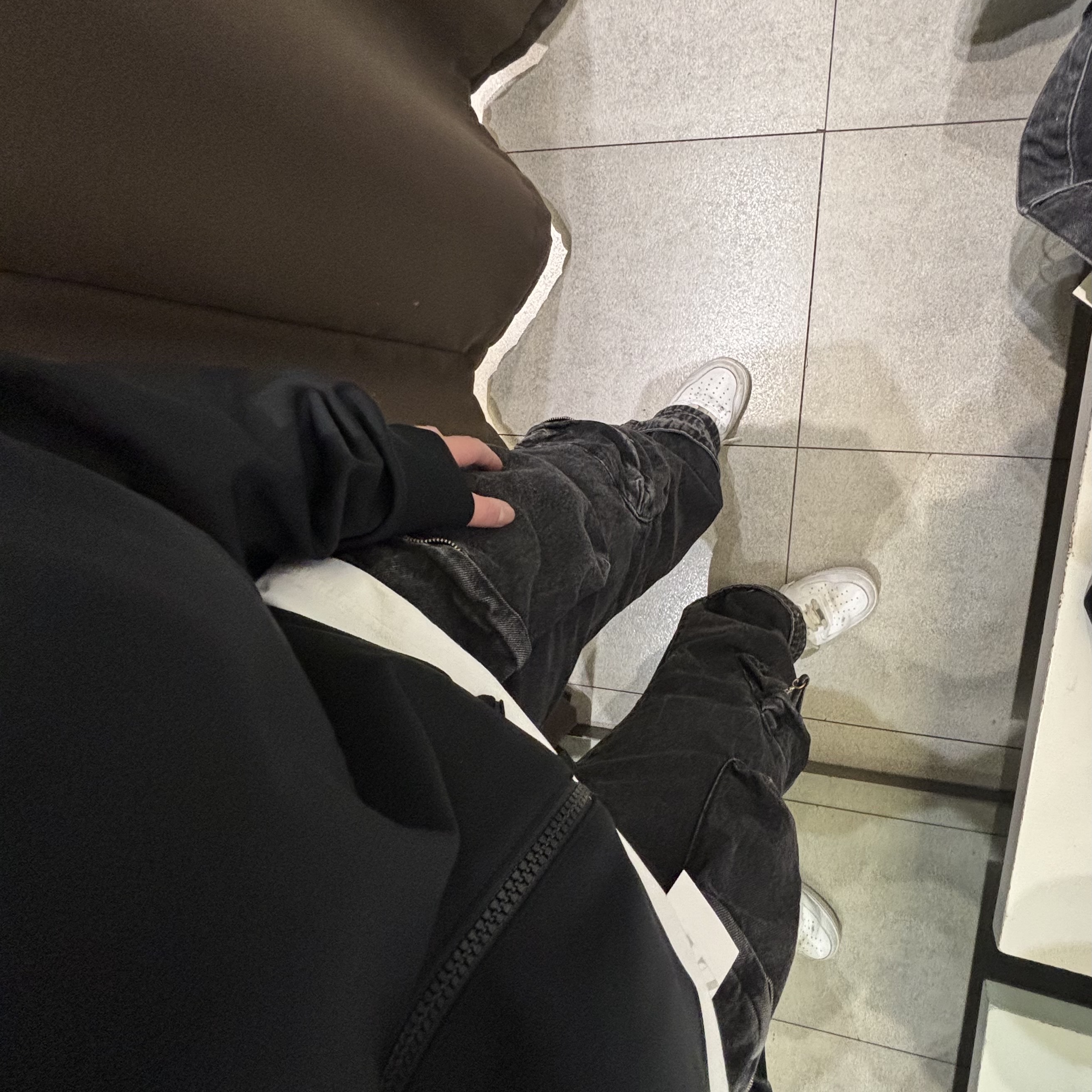 Nike x Drake Nocta NRG Knit Jacket Black (DR2656-010), Nike Air Force 1 '07 Low White 착용 스타일