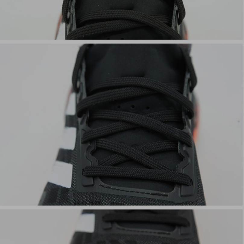 (W) Adidas Ultraboost PB Core Black Signal Coral 착용 스타일 - 3