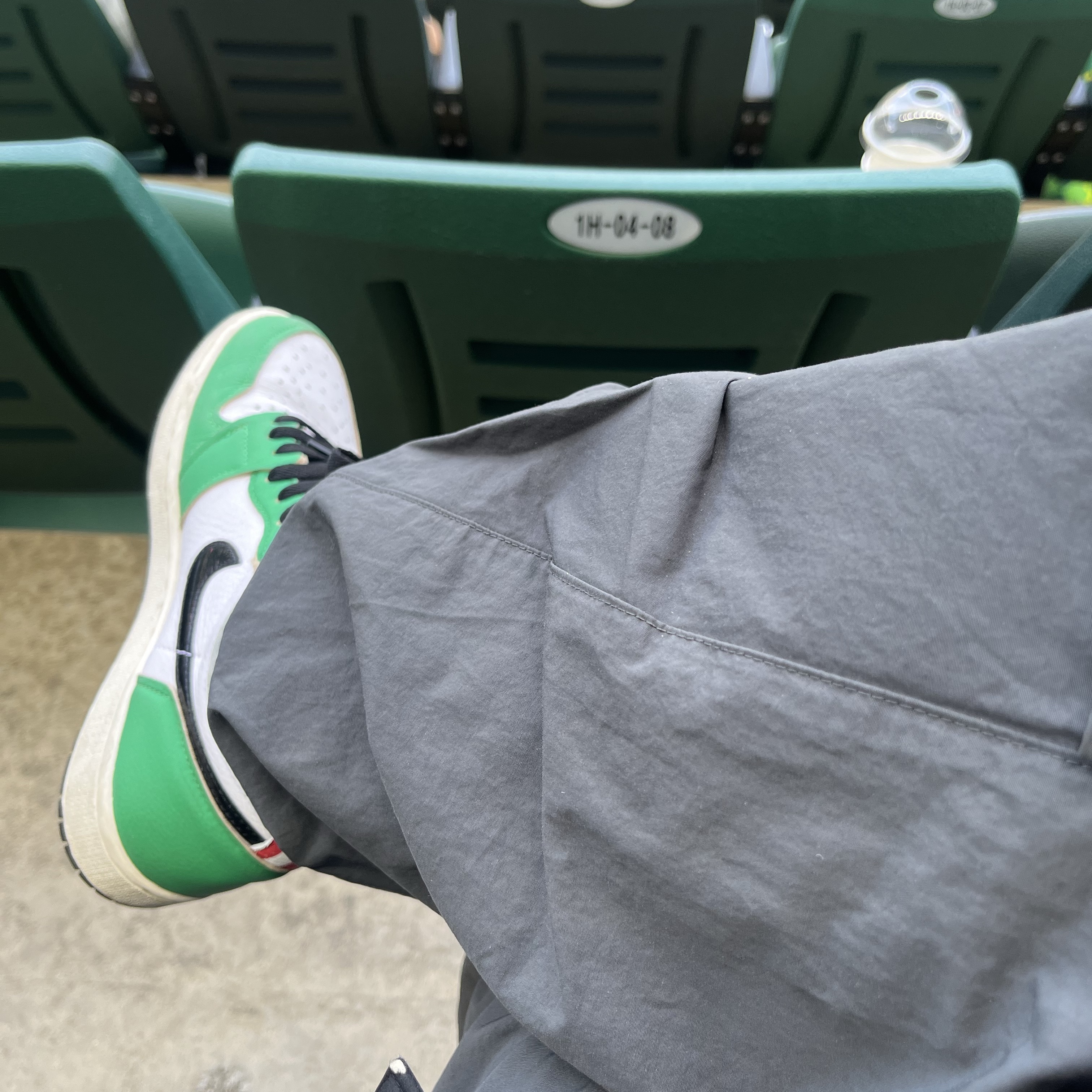 (W) Jordan 1 Retro High OG Lucky Green 착용 스타일