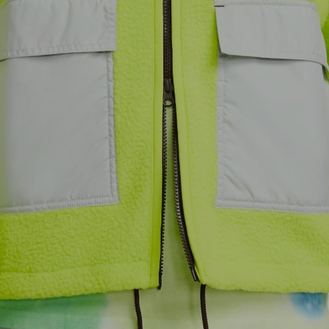 Nike NSW Sport Essential+ Sherpa Fleece Jacket Poison Green - Asia 착용 스타일 - 5