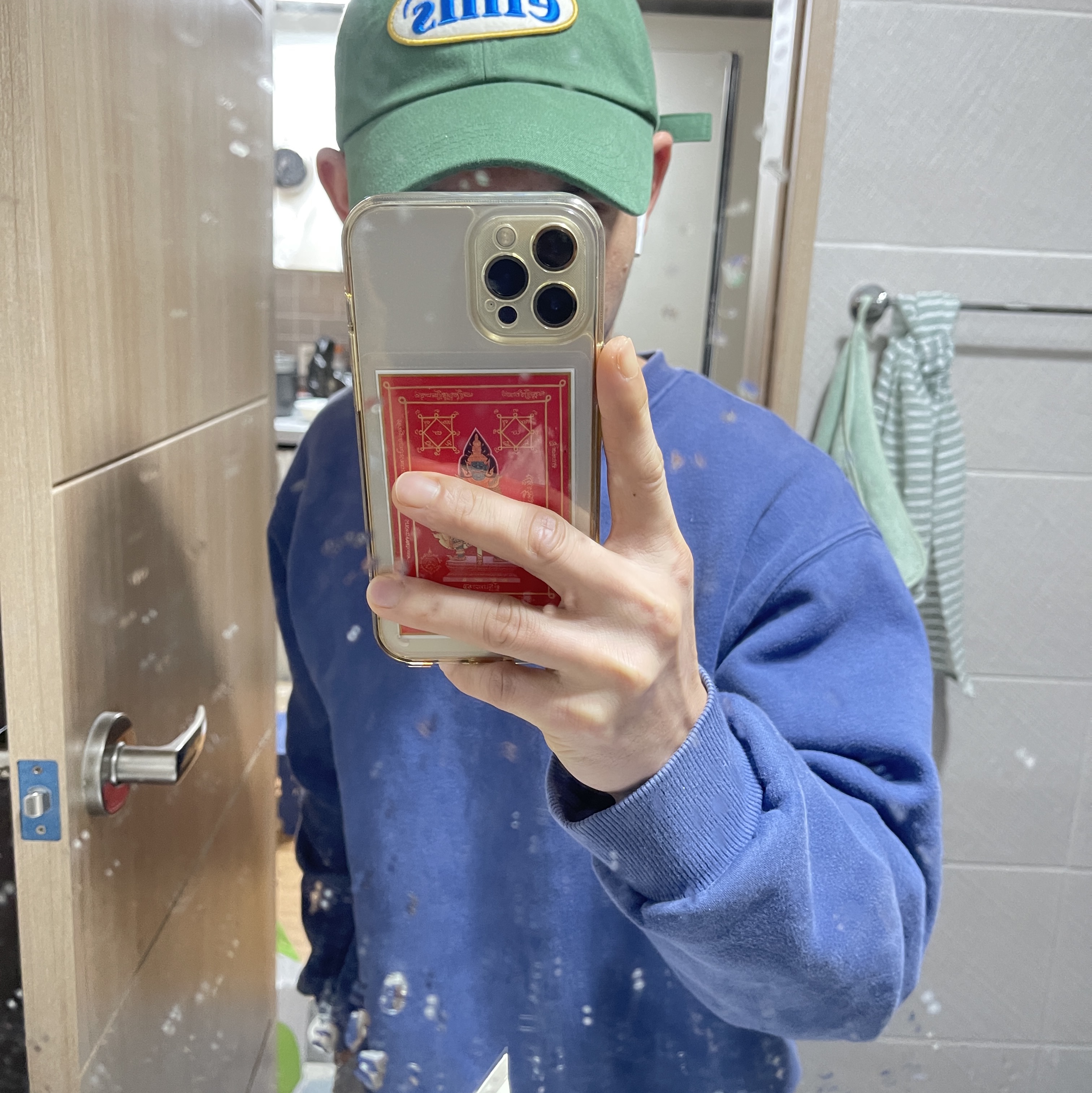 Emis Wappen Ball Cap Green 착용 스타일