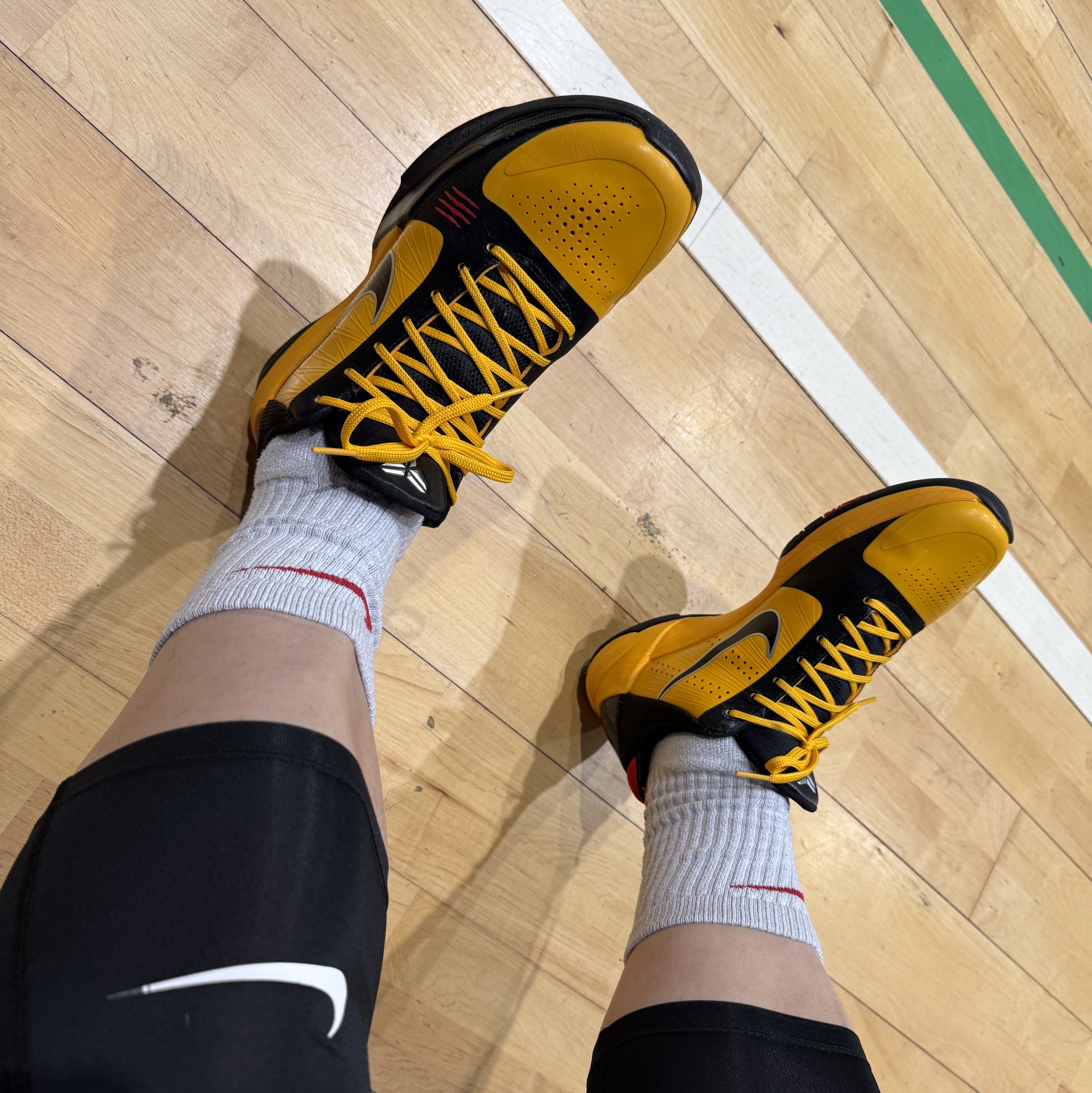 Nike Kobe 5 Protro Bruce Lee 착용 스타일