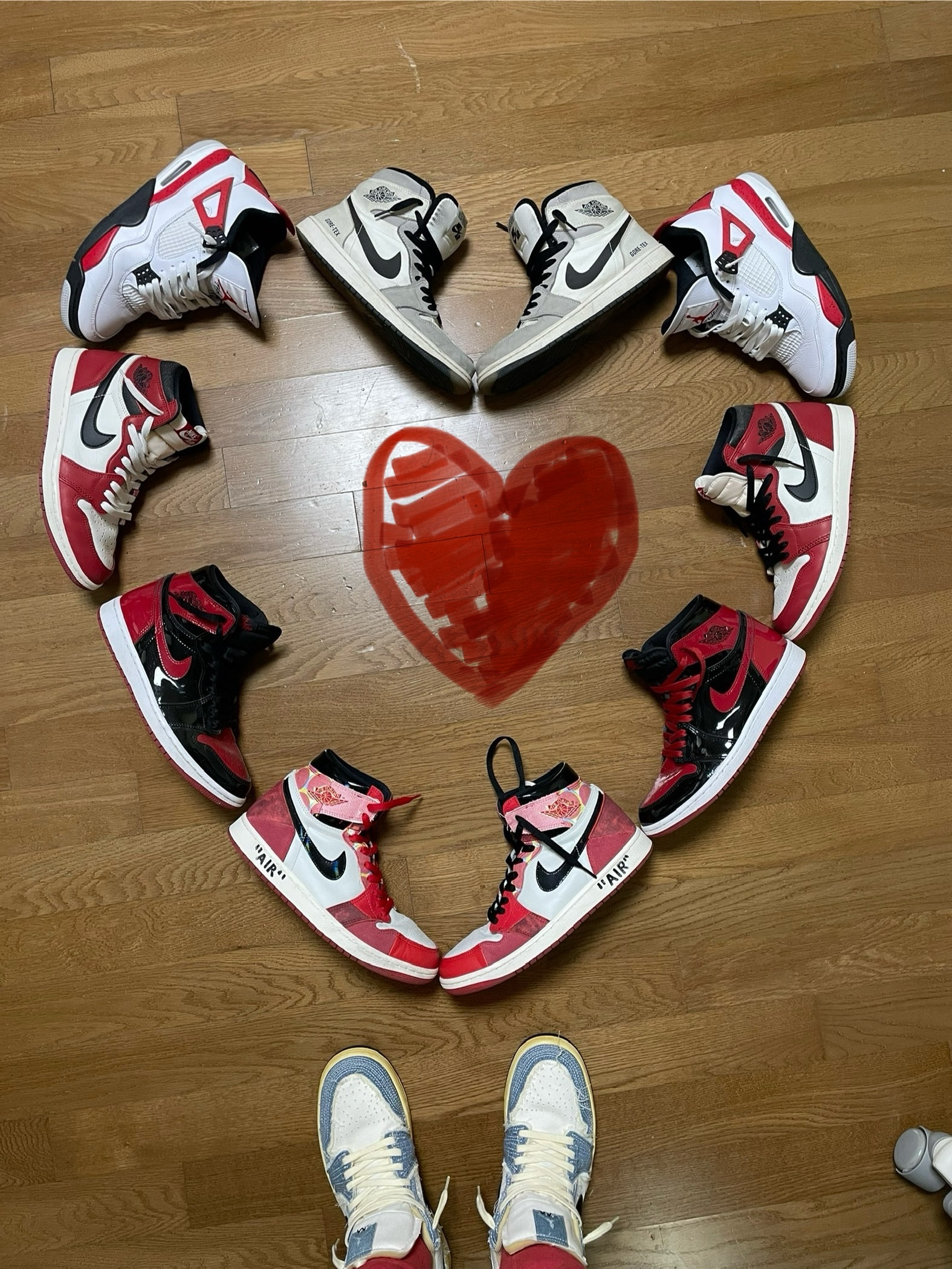Jordan 1 Element Gore-Tex Sail, Jordan 4 Retro Red Cement 착용 스타일