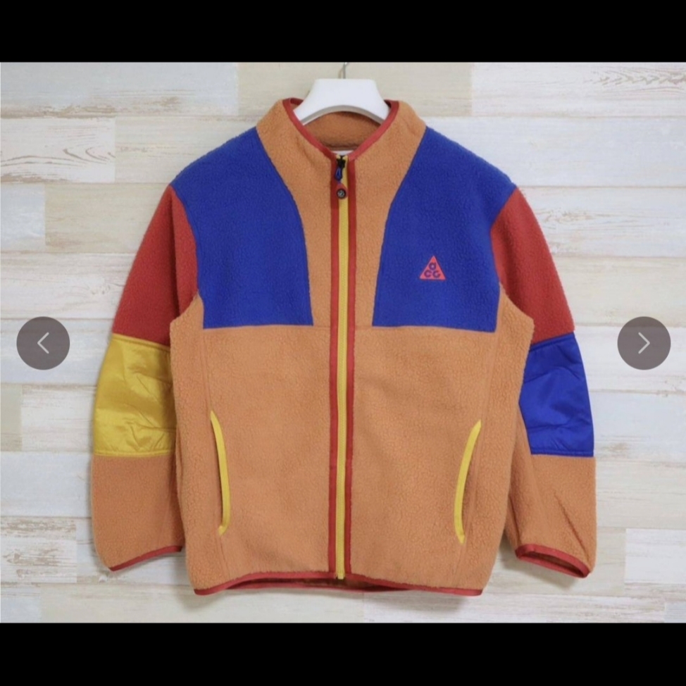 (Kids) Nike ACG Therma-Fit Fleece Full Zip Jacket Orange 착용 스타일 - 1