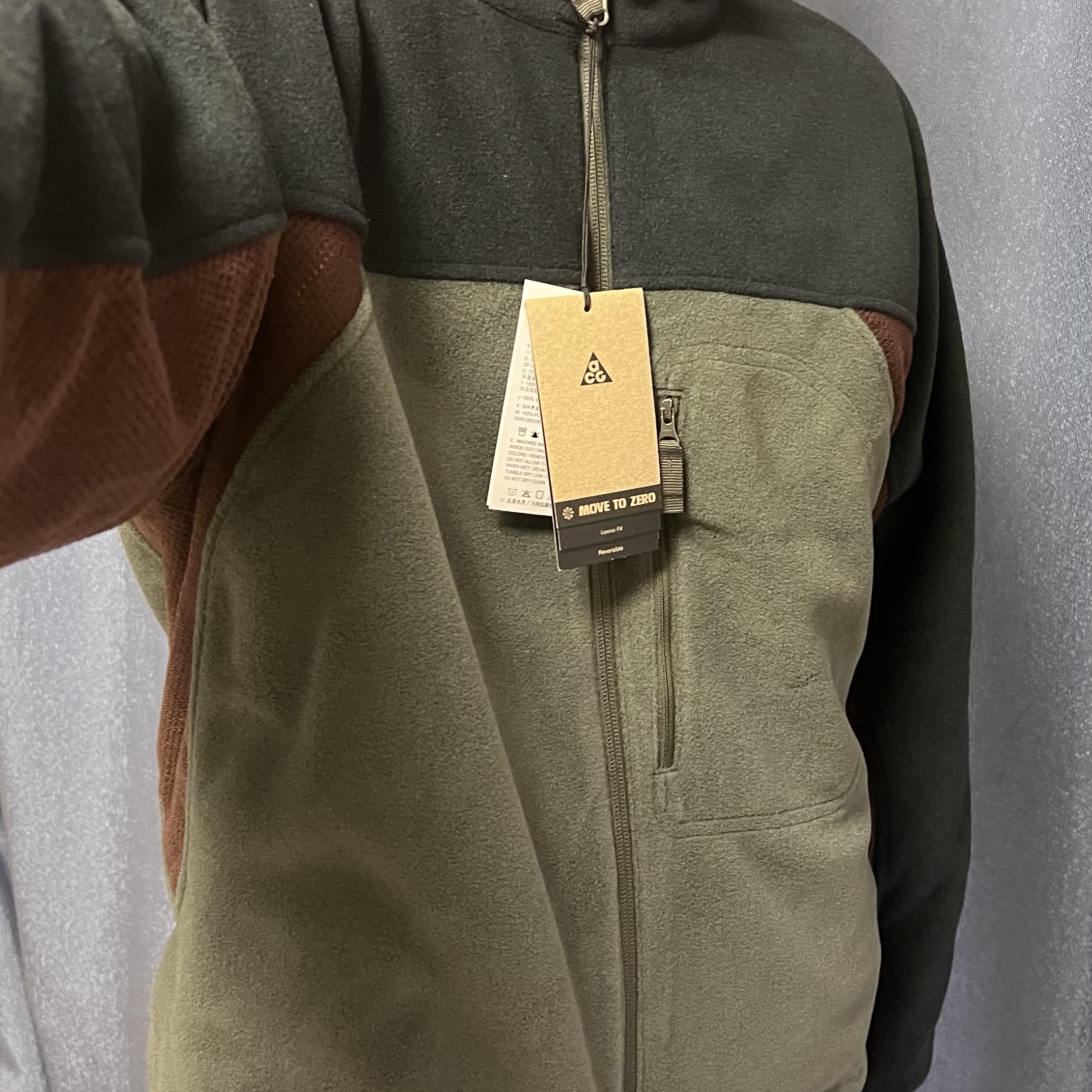 Nike ACG Oregon Series Reissue Reversible Jacket Neutral Olive - Asia 착용 스타일 - 4