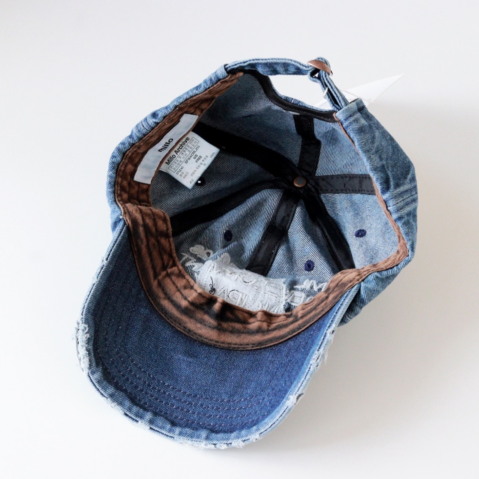 Millo Archive Core Denim Ball Cap Washed Blue, [KREAM 단독] ADSB Andersson Bell Sauvage Cotton Cardigan Green 착용 스타일 - 4