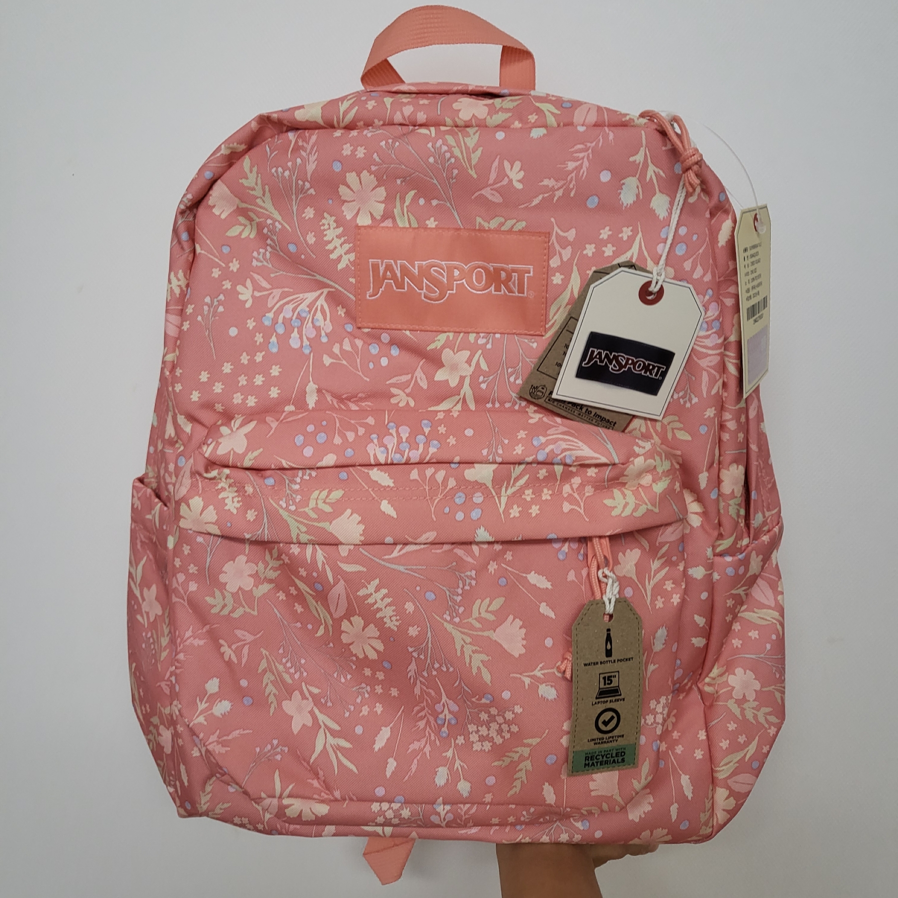 Jansport Superbreak Plus Laptop Backpack Dried Foliage 착용 스타일