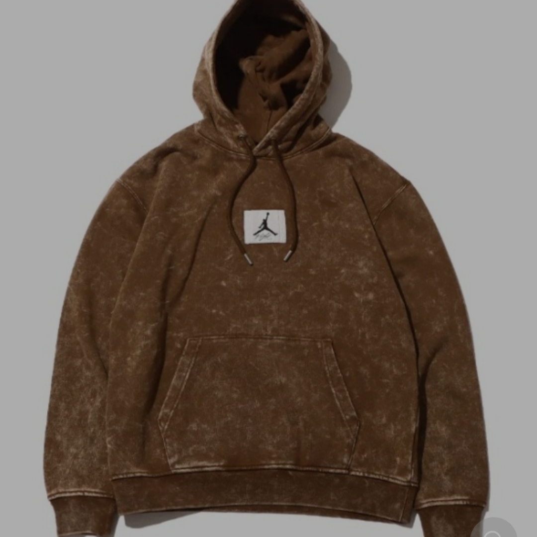 Jordan Essential Washed Fleece Hoodie Light Olive - Asia 착용 스타일 - 1