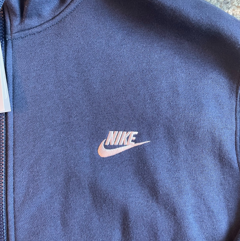 Nike NSW Club Fleece Full Zip Hoodie Midnight Navy - Asia 착용 스타일 - 3