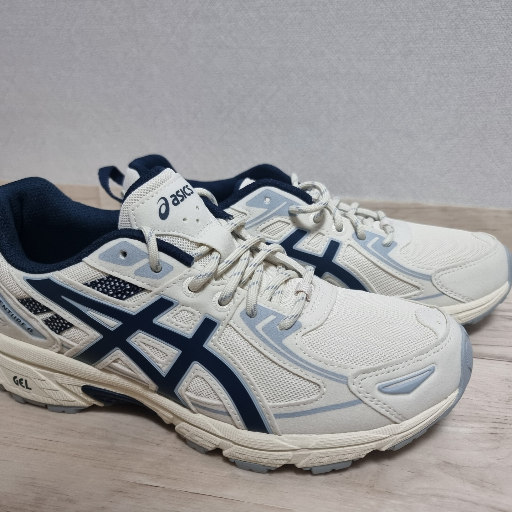 Asics Gel-Venture 6 SPS Birch French Blue 착용 스타일