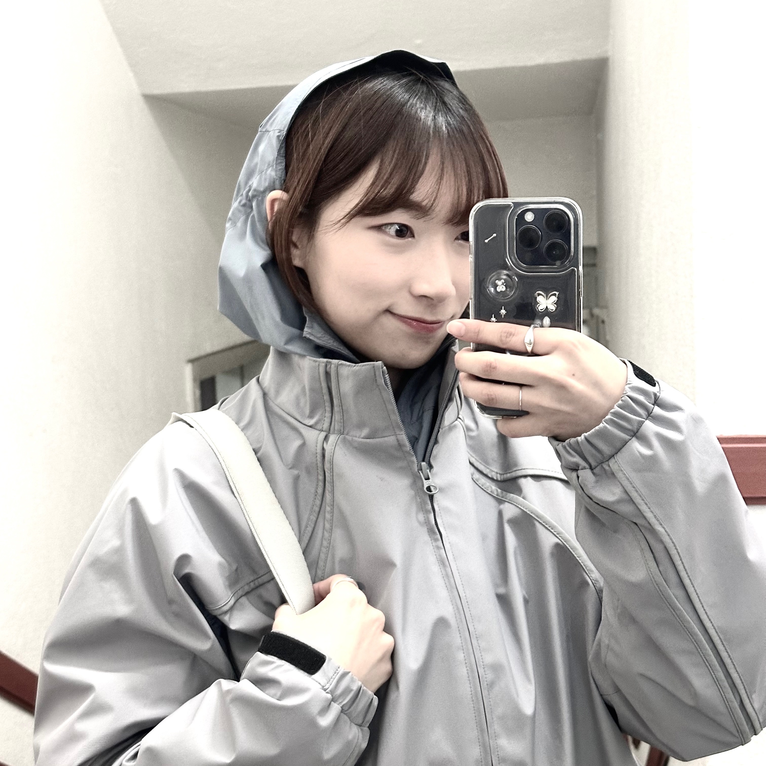 Sansan Gear Docking Jacket V2 Grey - 23FW, New Balance 530 Grey 착용 스타일 - 1