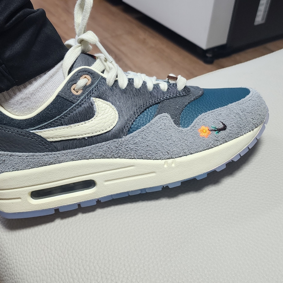 Nike x Kasina Air Max 1 SP Won-Ang Particle Grey 착용 스타일 - 2
