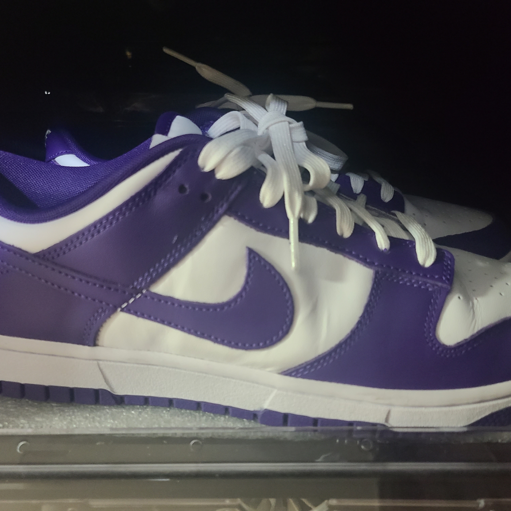 Nike Dunk Low Retro Championship Court Purple 착용 스타일