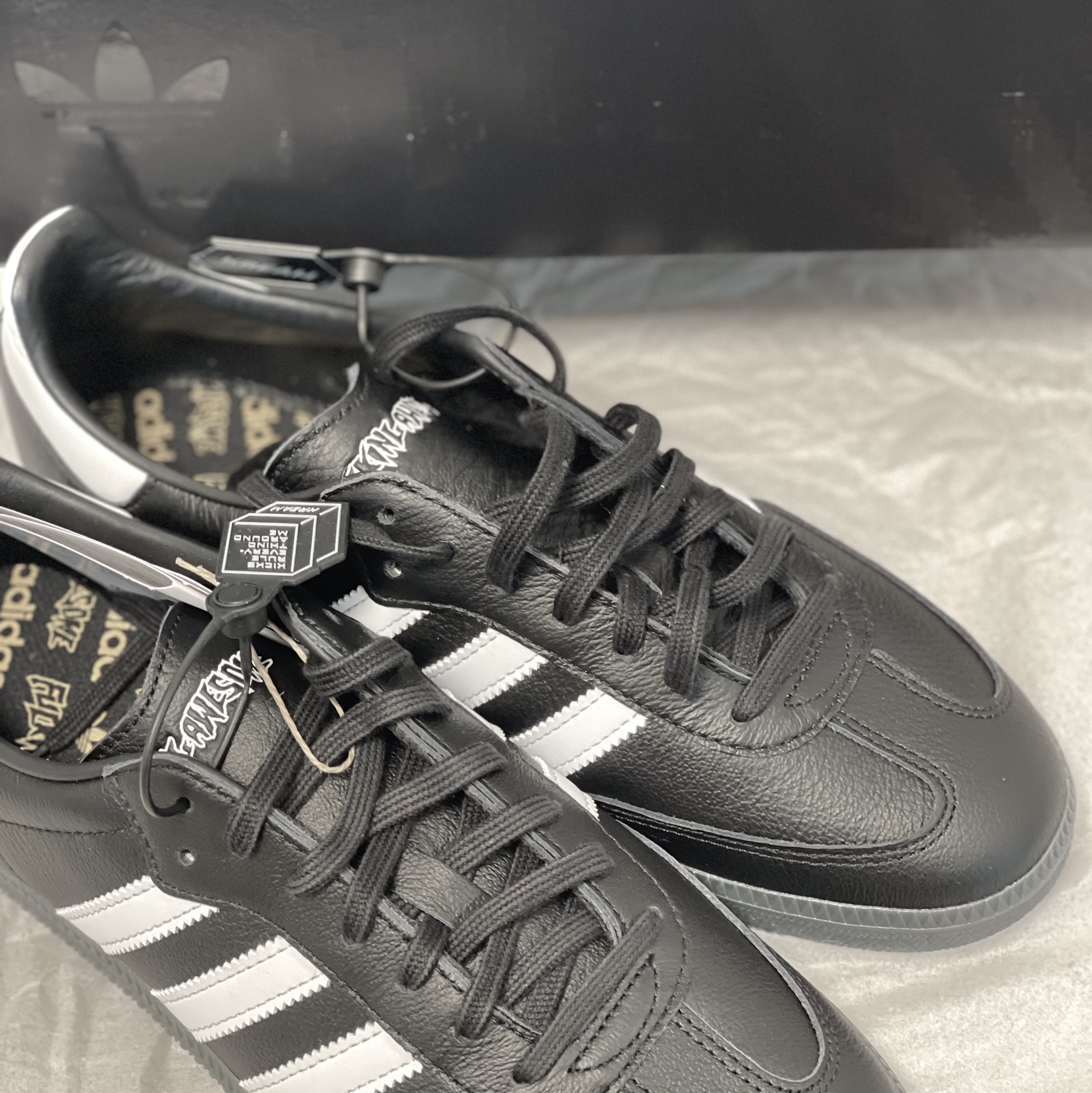 Adidas x Fucking Awesome Samba Core Black 착용 스타일