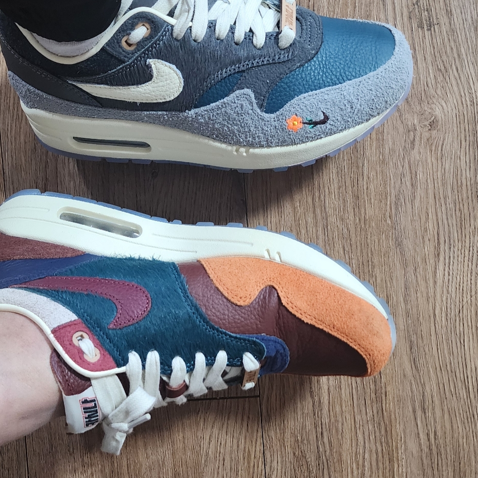 Nike x Kasina Air Max 1 SP Won-Ang Particle Grey 착용 스타일 - 4