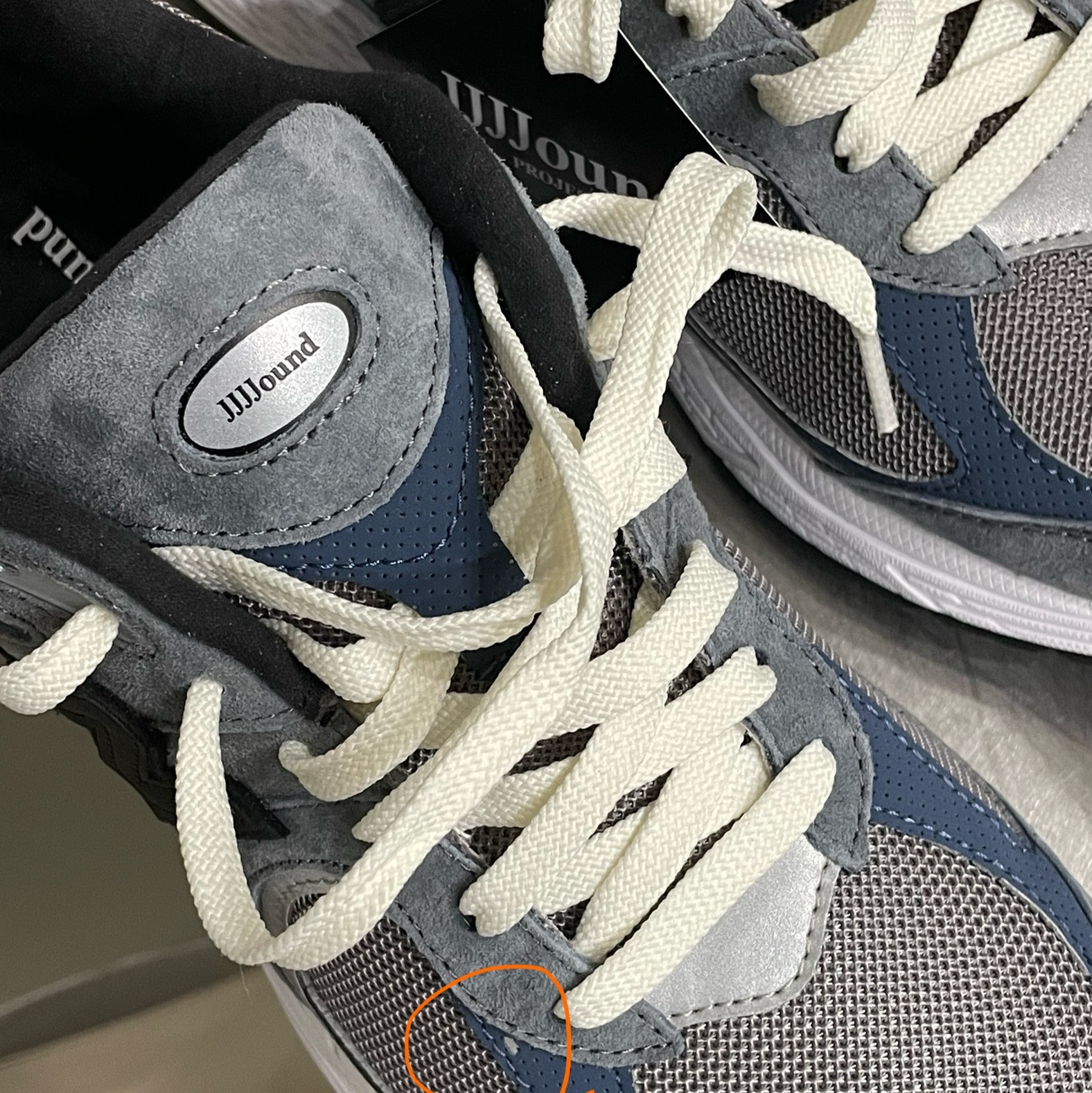 New Balance x JJJJound 2002R Storm Blue 착용 스타일 - 2