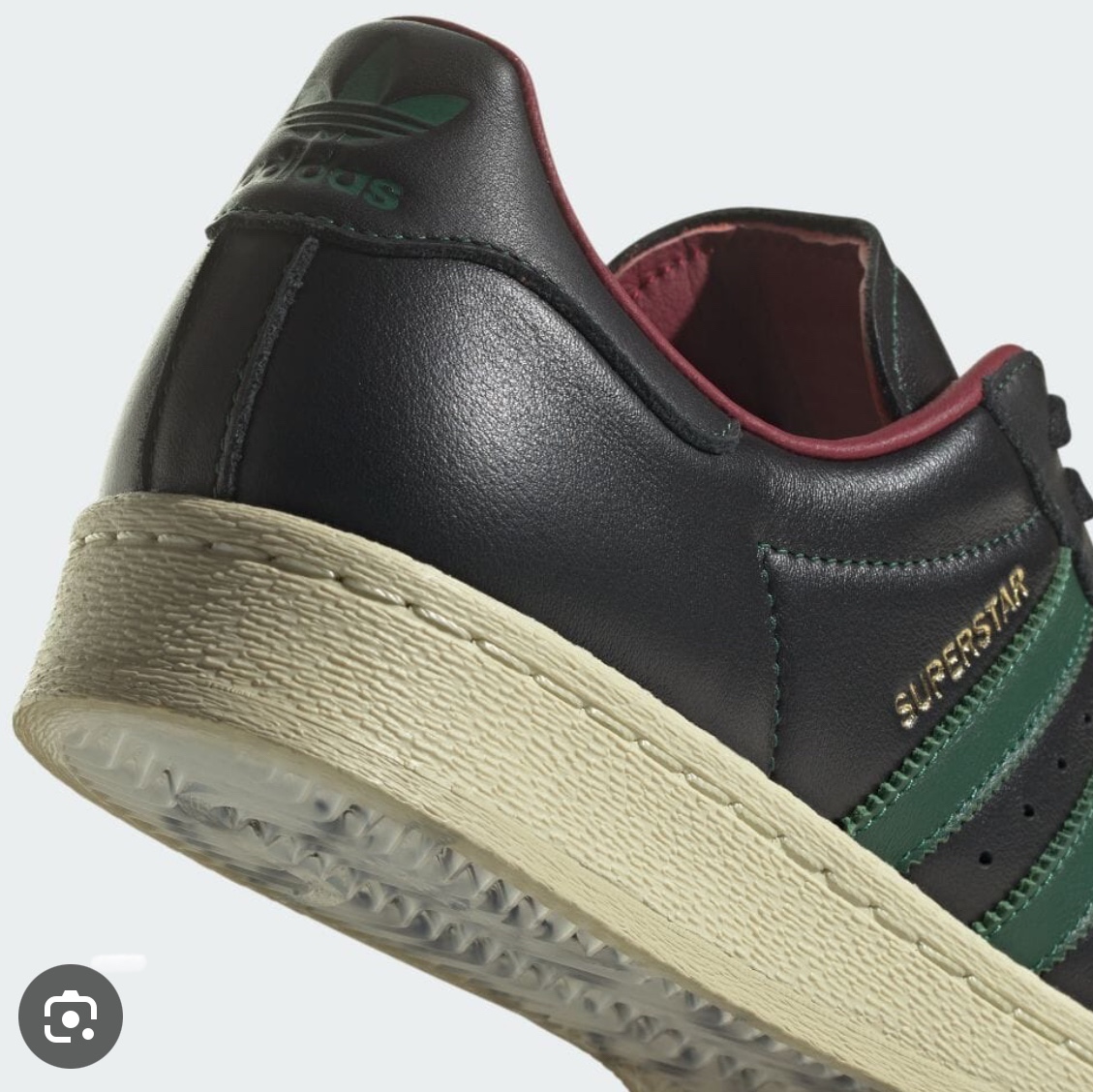 Adidas Superstar 82 Core Black Dark Green 착용 스타일