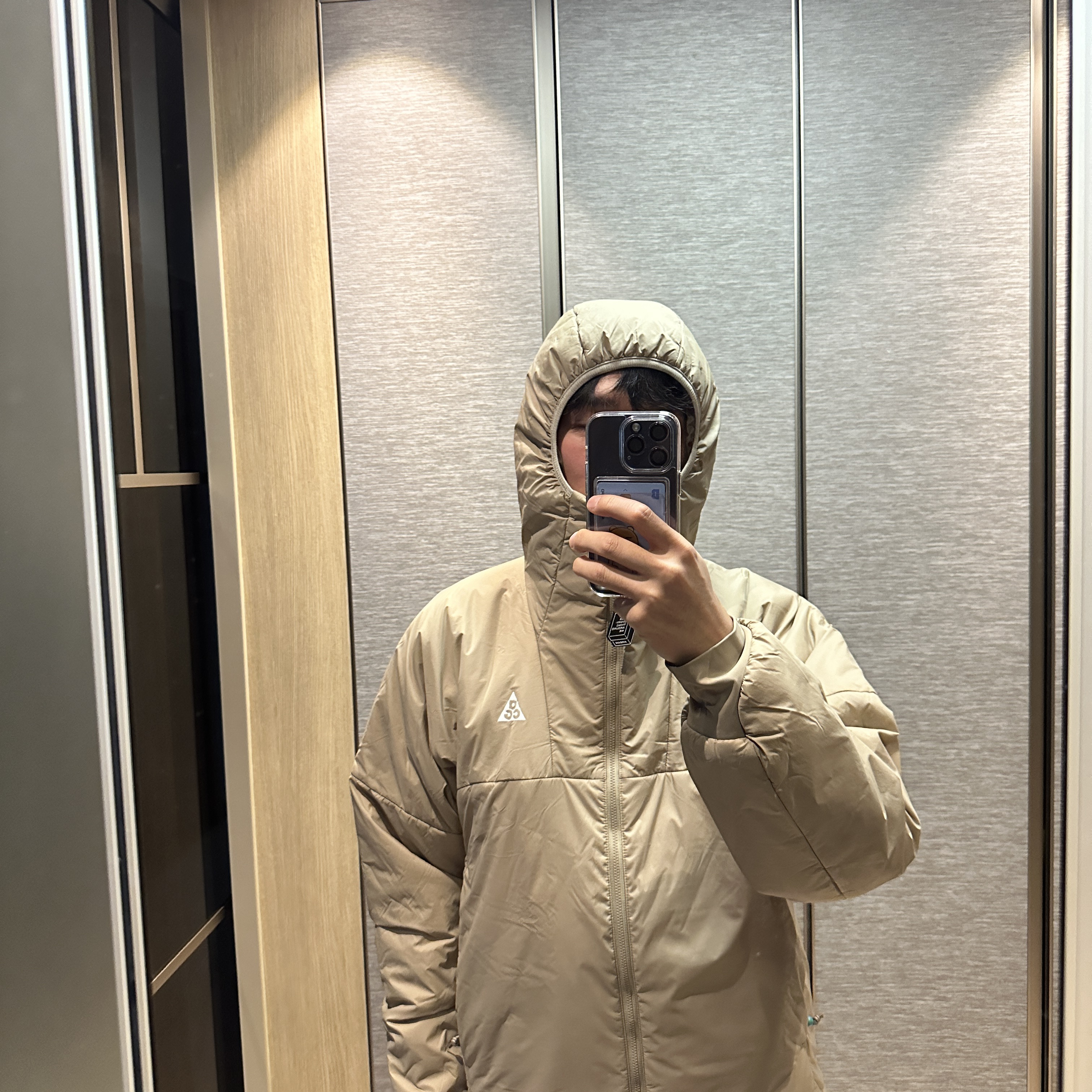 Nike ACG Therma-Fit ADV Rope De Dope Jacket Light Iron Ore - Asia 착용 스타일