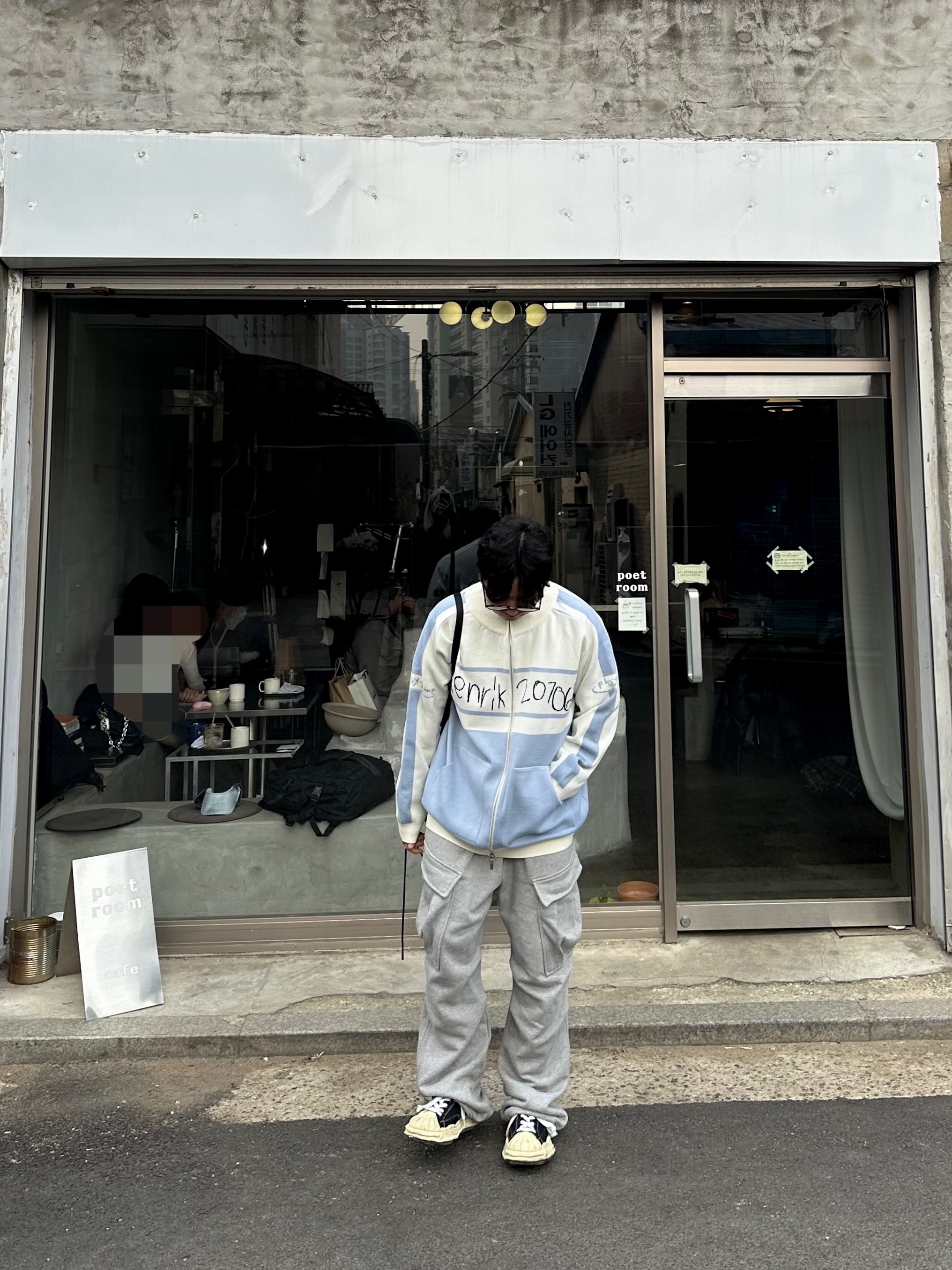 Maison Mihara Yasuhiro Hank VL OG Sole Canvas Low-top Sneakers Black, Maison Mihara Yasuhiro Peterson OG Sole Canvas Low Sneakers Black 착용 스타일 - 2