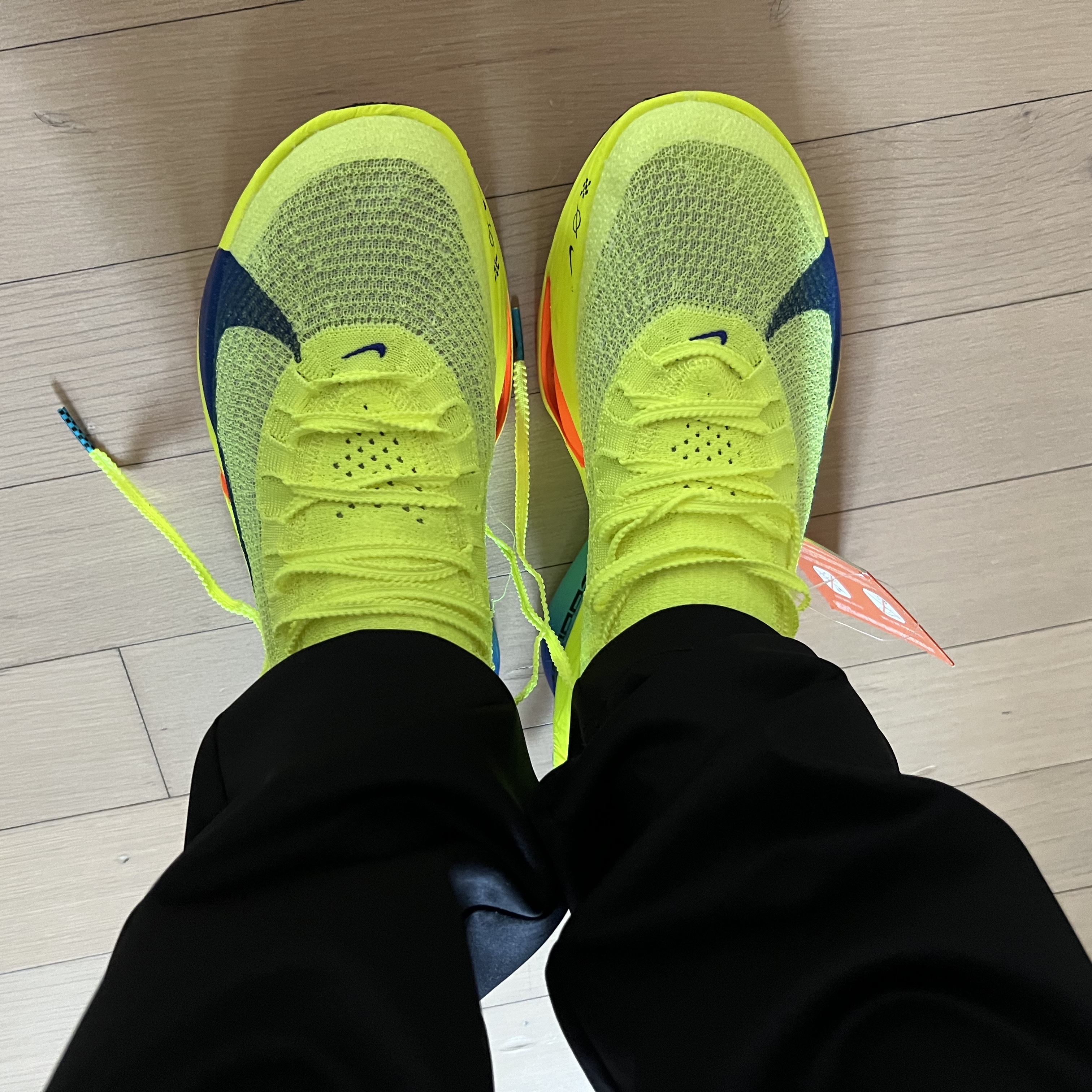 Nike Air Zoom Alphafly Next% 3 Volt 착용 스타일