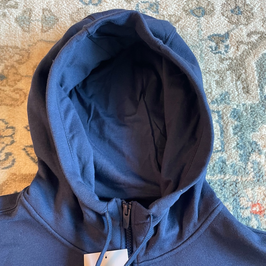 Nike NSW Club Fleece Full Zip Hoodie Midnight Navy - Asia 착용 스타일 - 2
