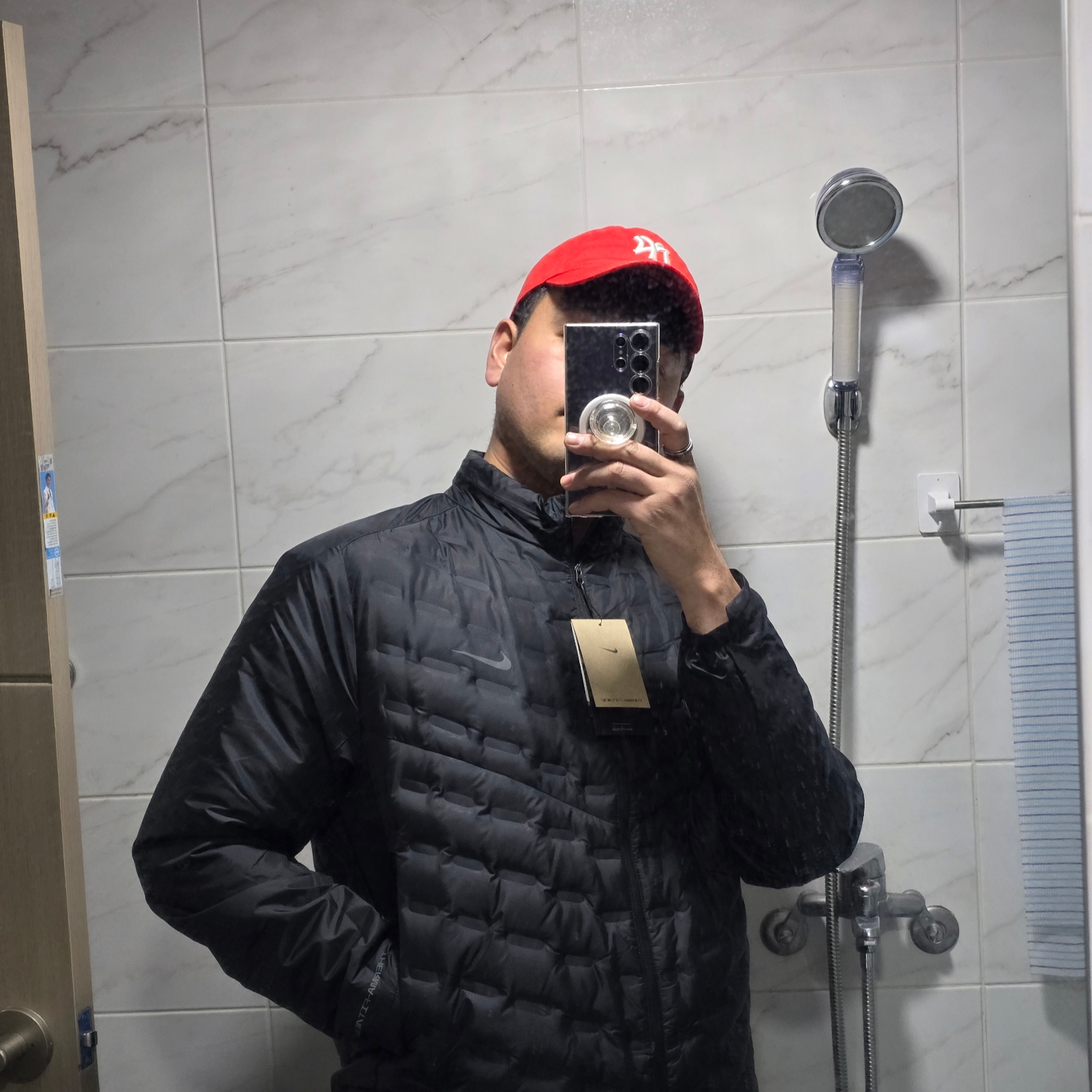 Nike Therma-Fit ADV Aeroloft Repel Down Running Jacket Black - Asia 착용 스타일 - 1