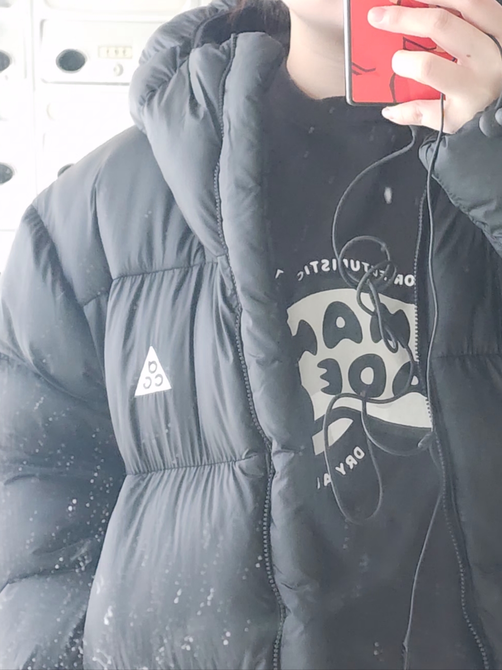 Nike ACG Therma-Fit ADV Lunar Lake Puffer Jacket Black - Asia, Nike ACG Therma-Fit ADV Lunar Lake Puffer Jacket Black - US/EU 착용 스타일