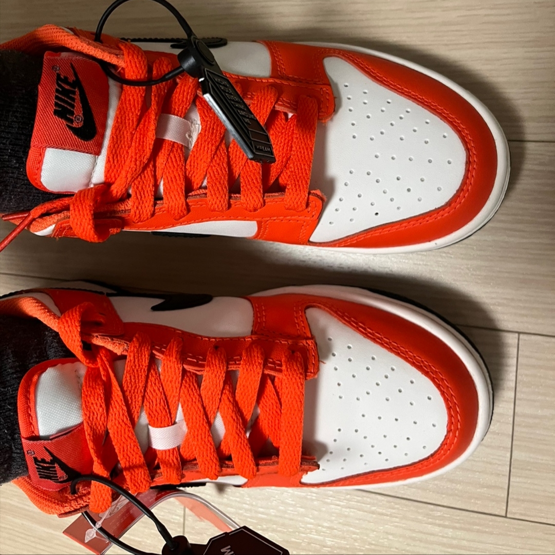 (GS) Nike Dunk Low Safety Orange 착용 스타일