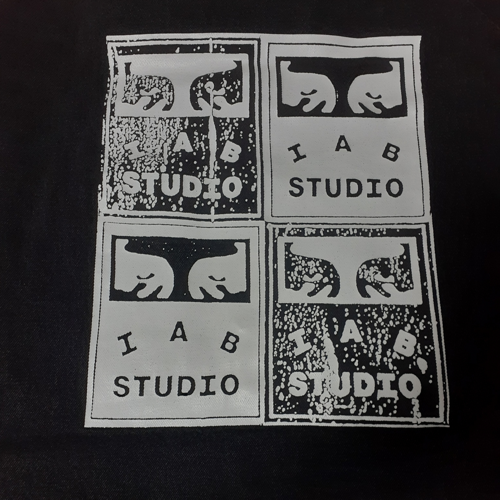 IAB Studio x Obey Painters Shirt Jacket Dusty Black 착용 스타일 - 1