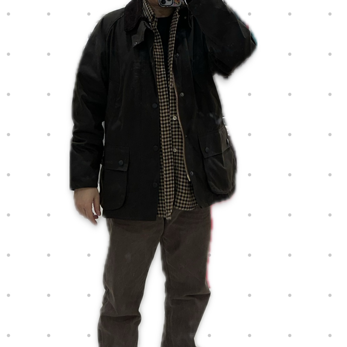 Barbour Classic Bedale Wax Jacket Olive 착용 스타일