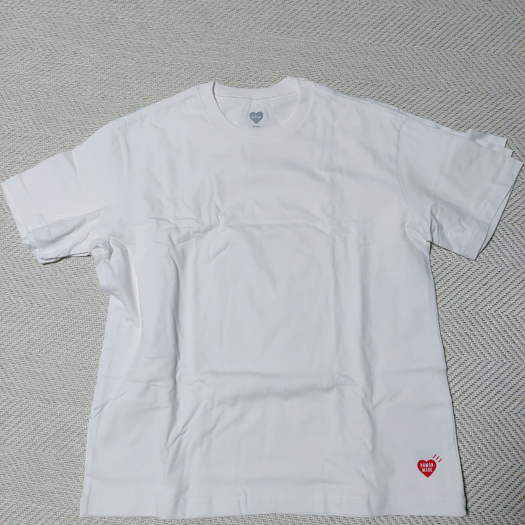 Human Made T-Shirts White (3 Pack) 착용 스타일