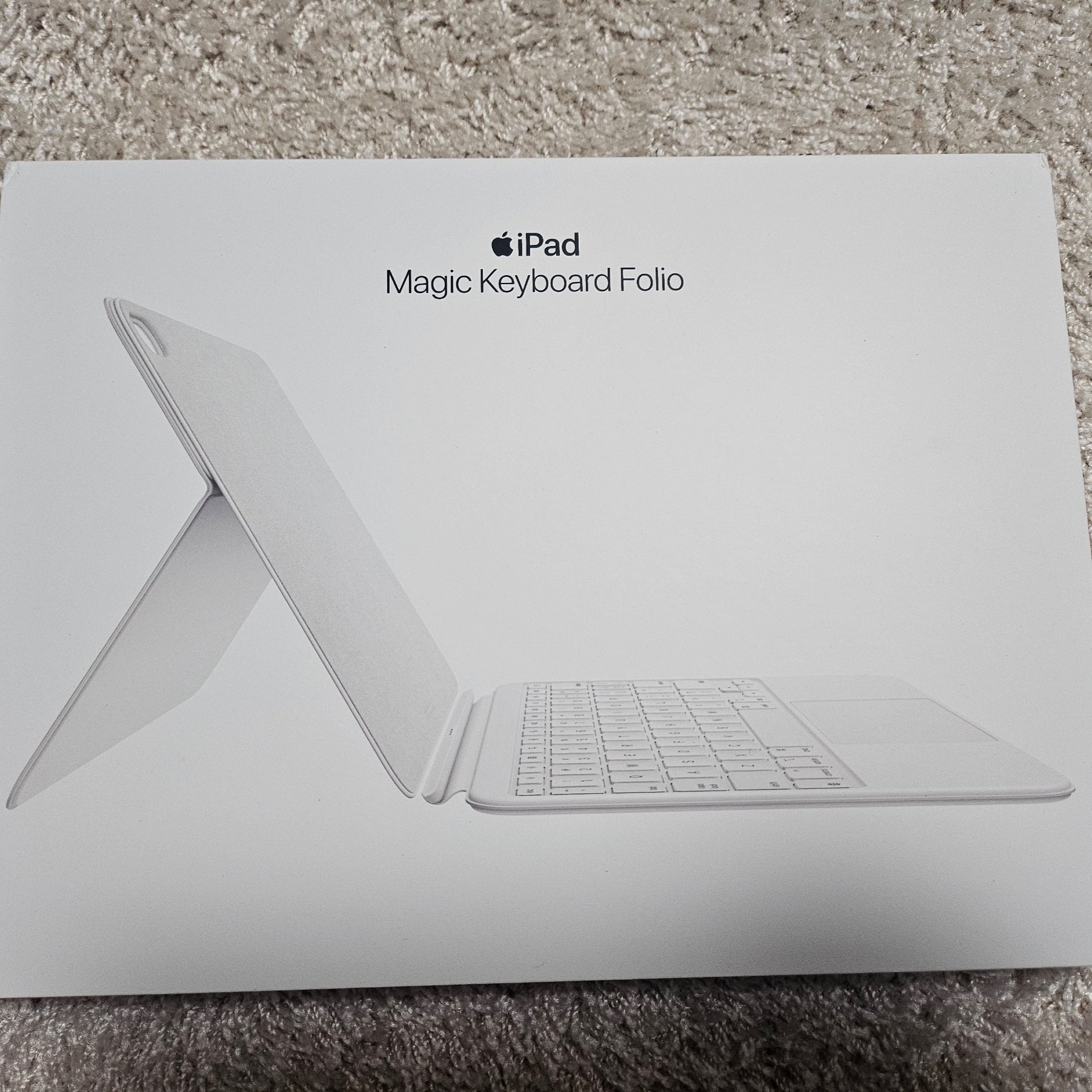 Apple Magic Keyboard Folio for iPad 10th Gen White (Korean Ver.) 착용 스타일 - 2