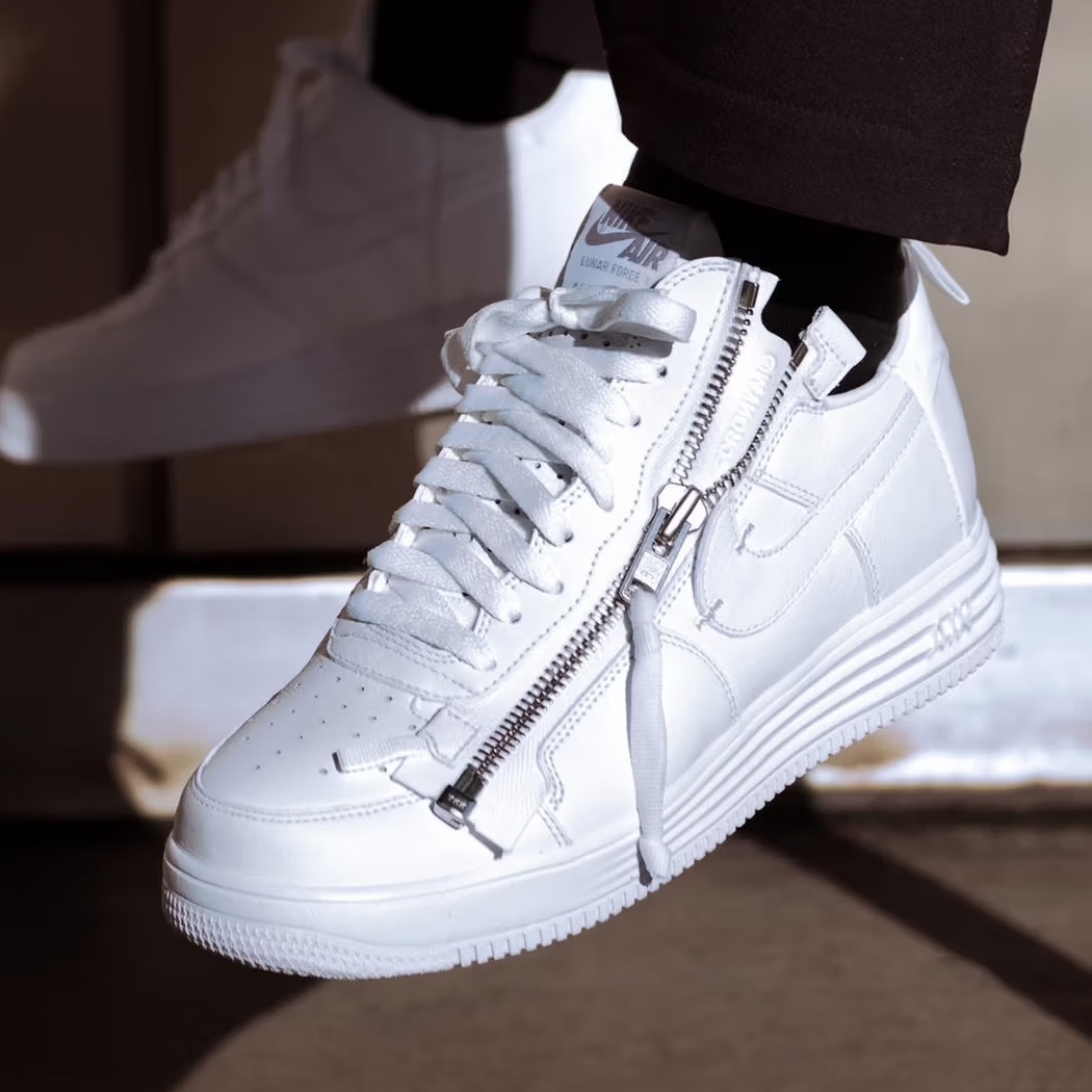 Nike Lunar Roam Alabaster and Green Abyss, Nike x Acronym Lunar Force 1 SP AF100 착용 스타일 - 8