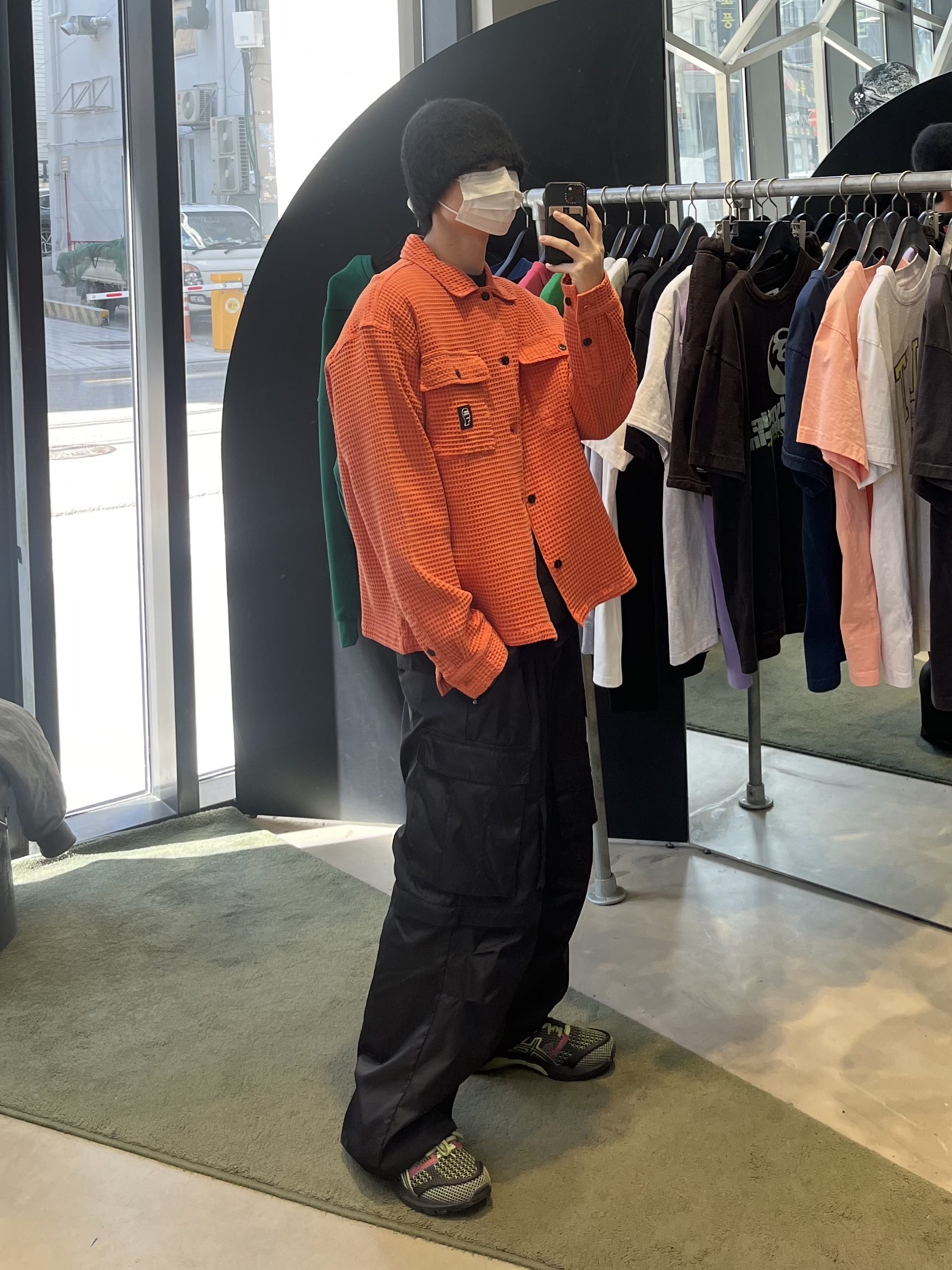 Asics Gel-Terrain Black Neon Lime, [KREAM 단독] OMO Detachable Nylon Cargo Pants Black 착용 스타일