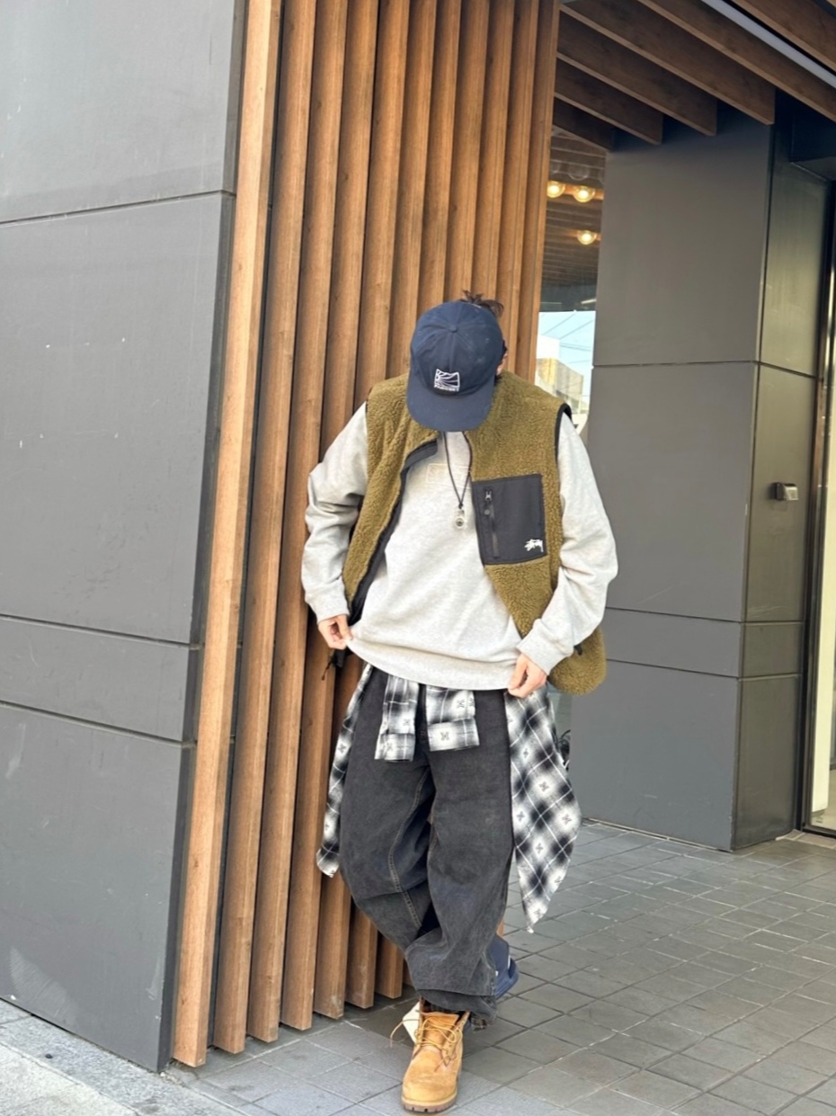 Timberland Premium 6 inch Waterproof Boot Wheat Nubuck - Wide, Stussy Sherpa Reversible Vest Olive 착용 스타일 - 1