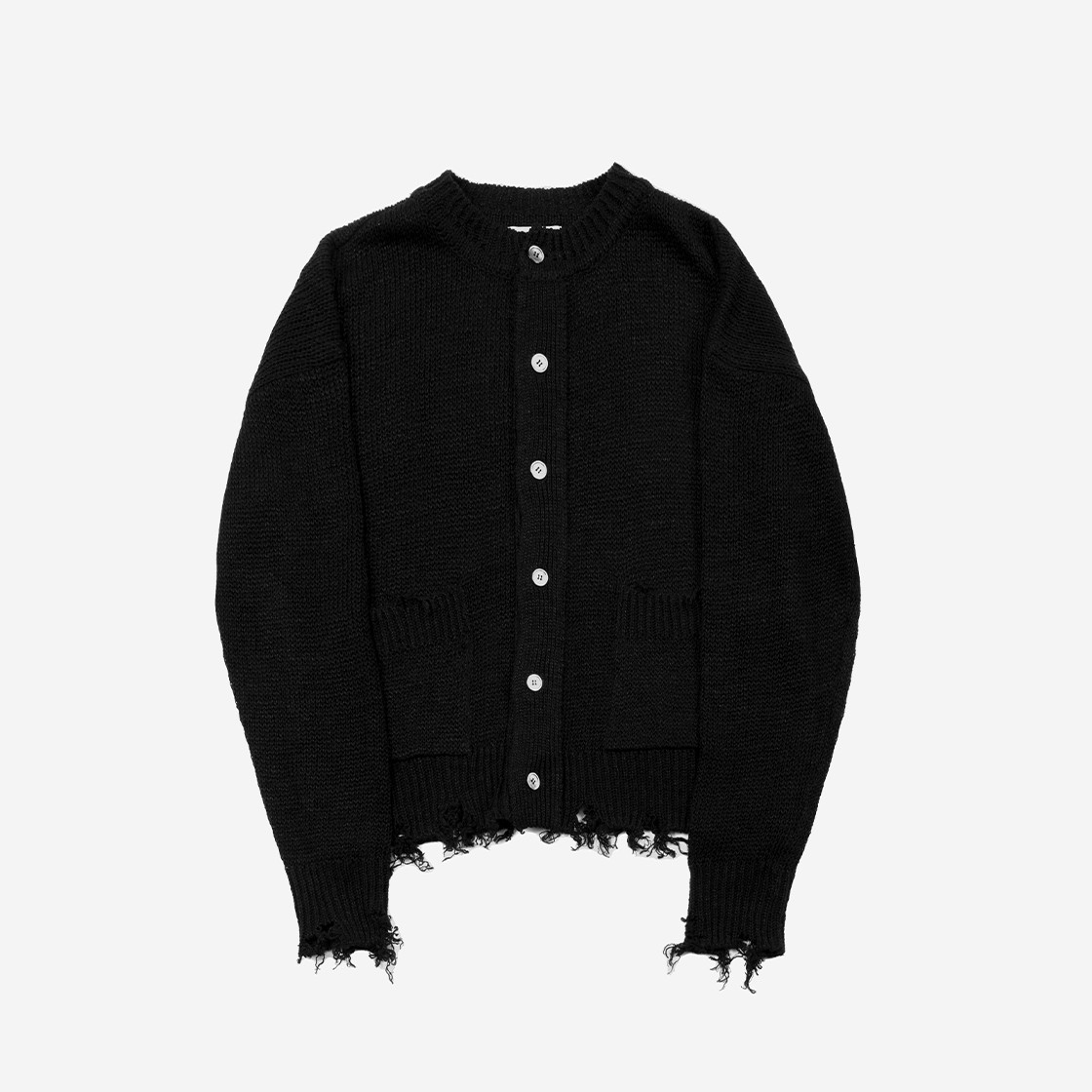 Surface Edition Damaged Cardigan Black 상세 이미지 1