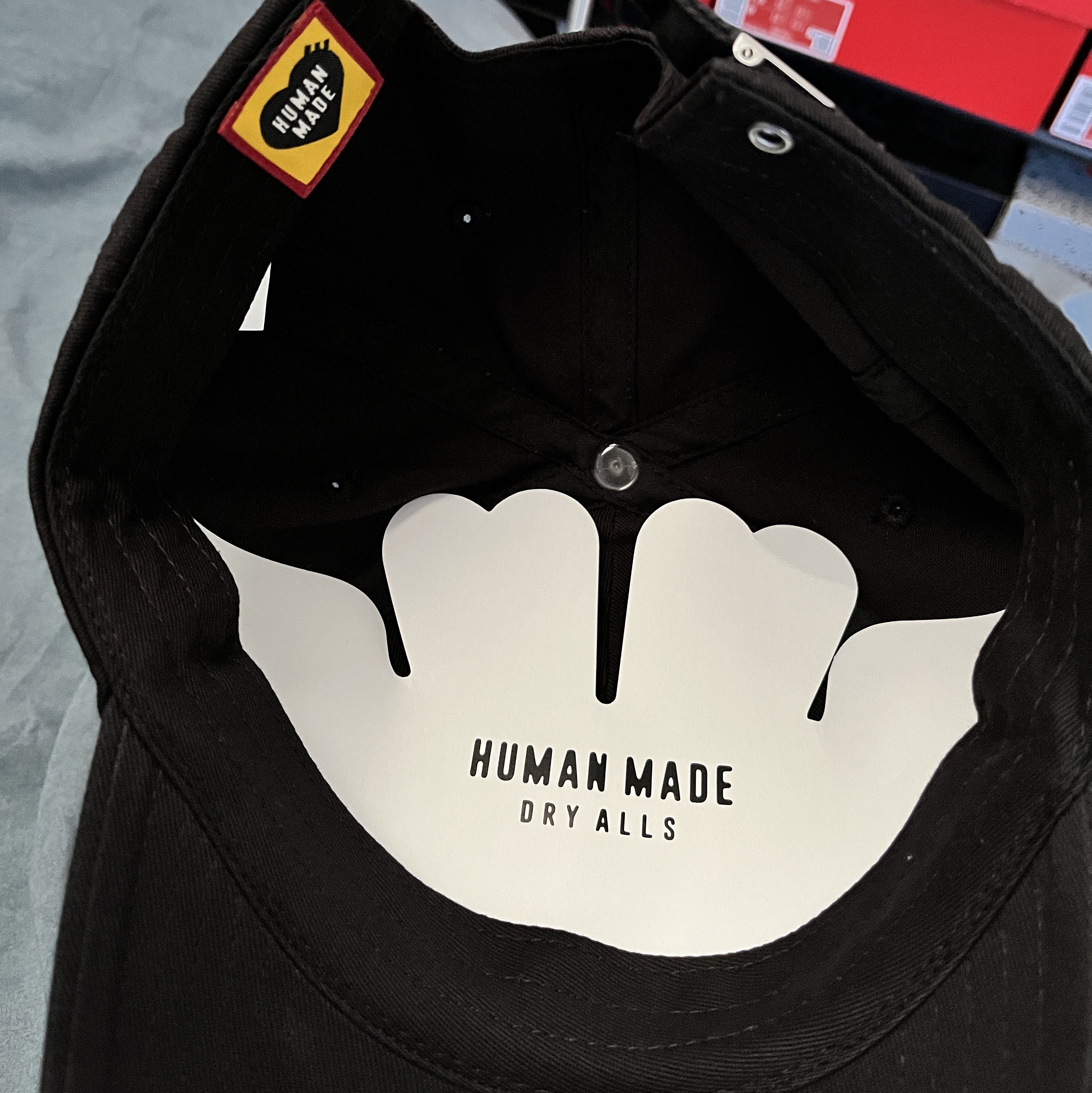 Human Made 6 Panel Cap #4 Black 착용 스타일 - 3