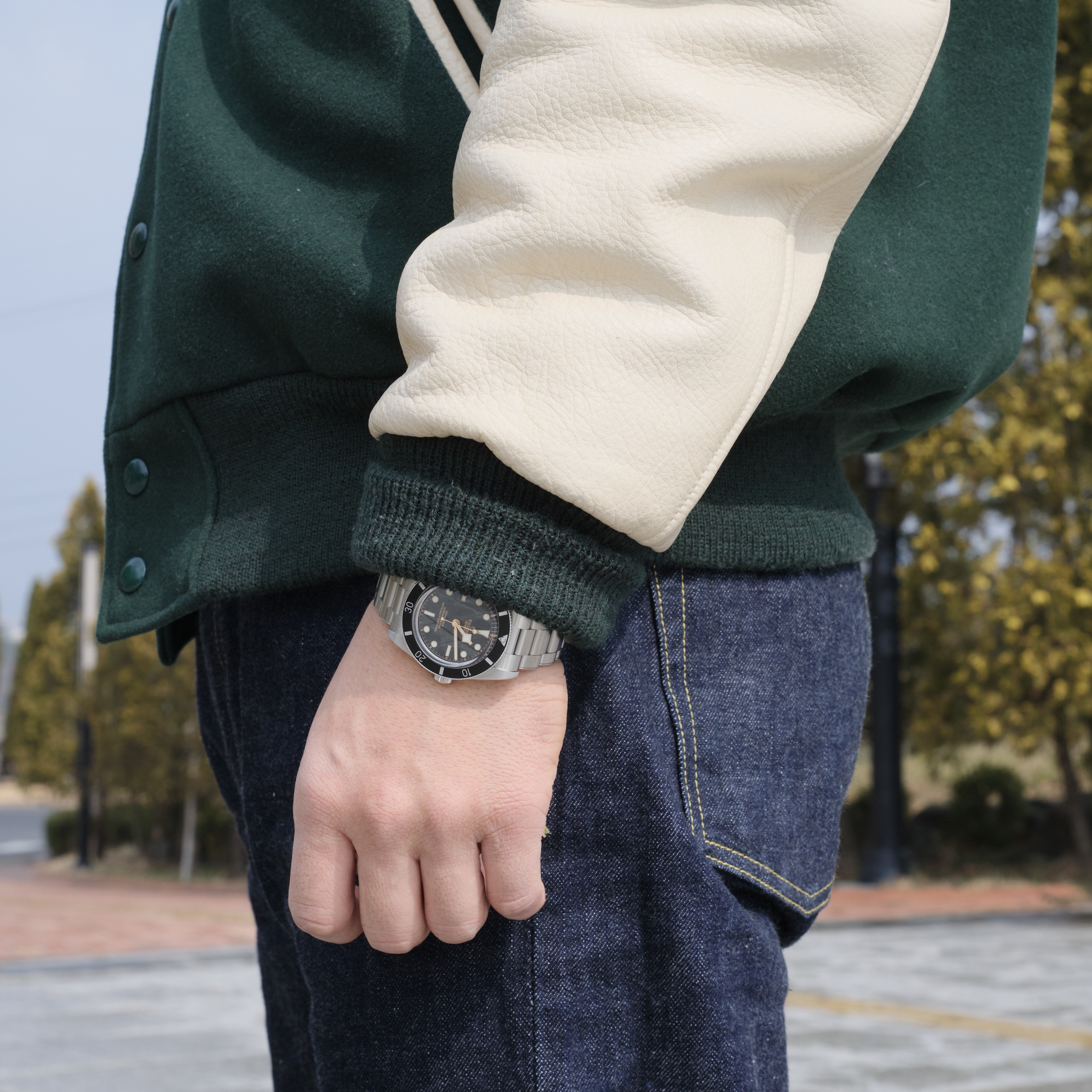 Fullcount 1101W Straight Denim One Wash Indigo Blue 착용 스타일 - 6