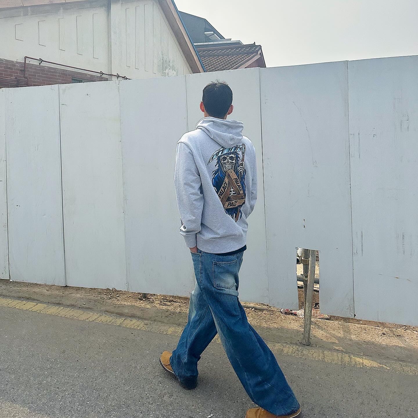 Palace Reaper Hood Grey Marl - 23FW, Timberland Premium 6 inch Waterproof Boot Wheat Nubuck - Wide 착용 스타일 - 1