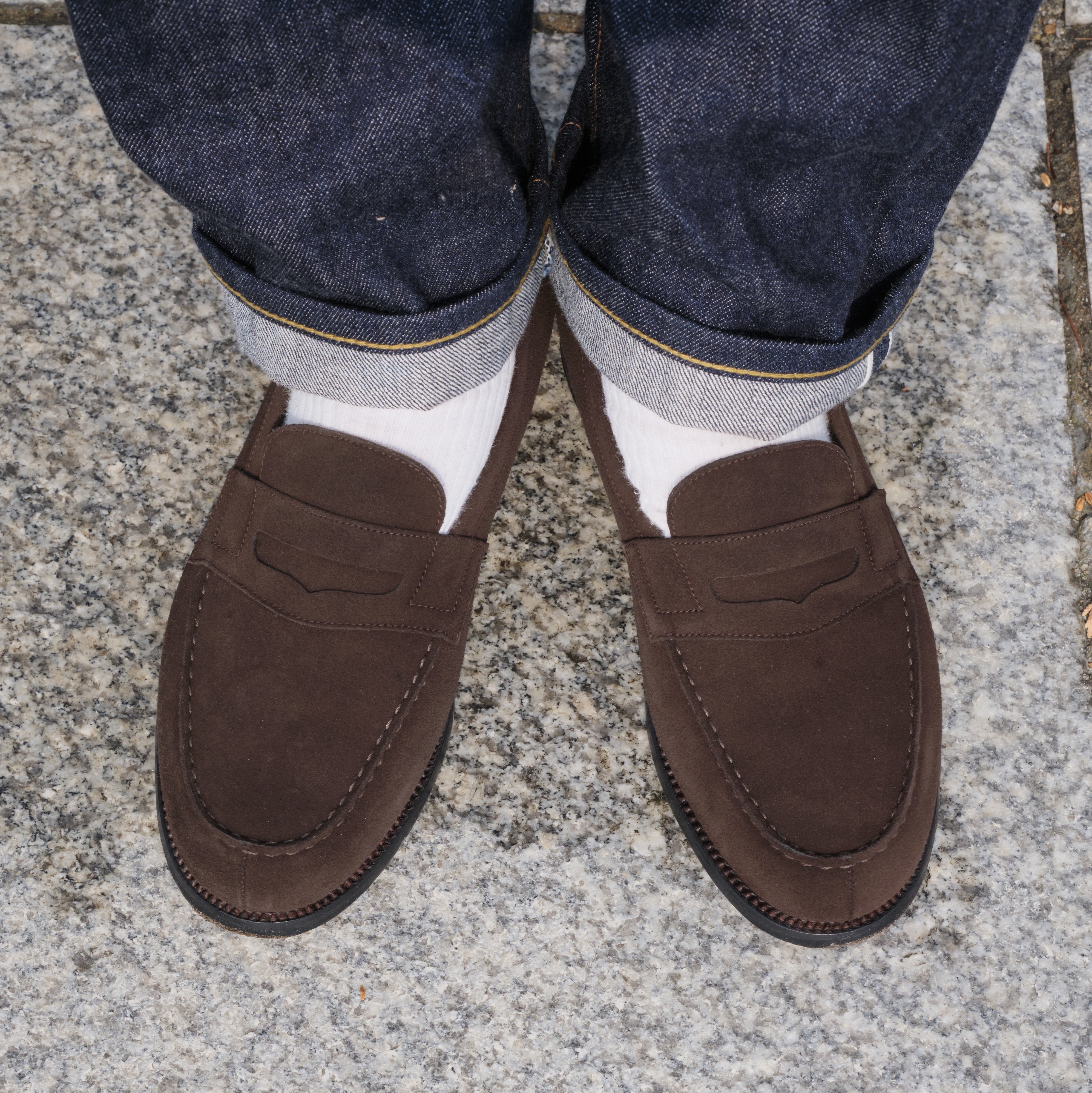 Fullcount 1101W Straight Denim One Wash Indigo Blue 착용 스타일 - 7
