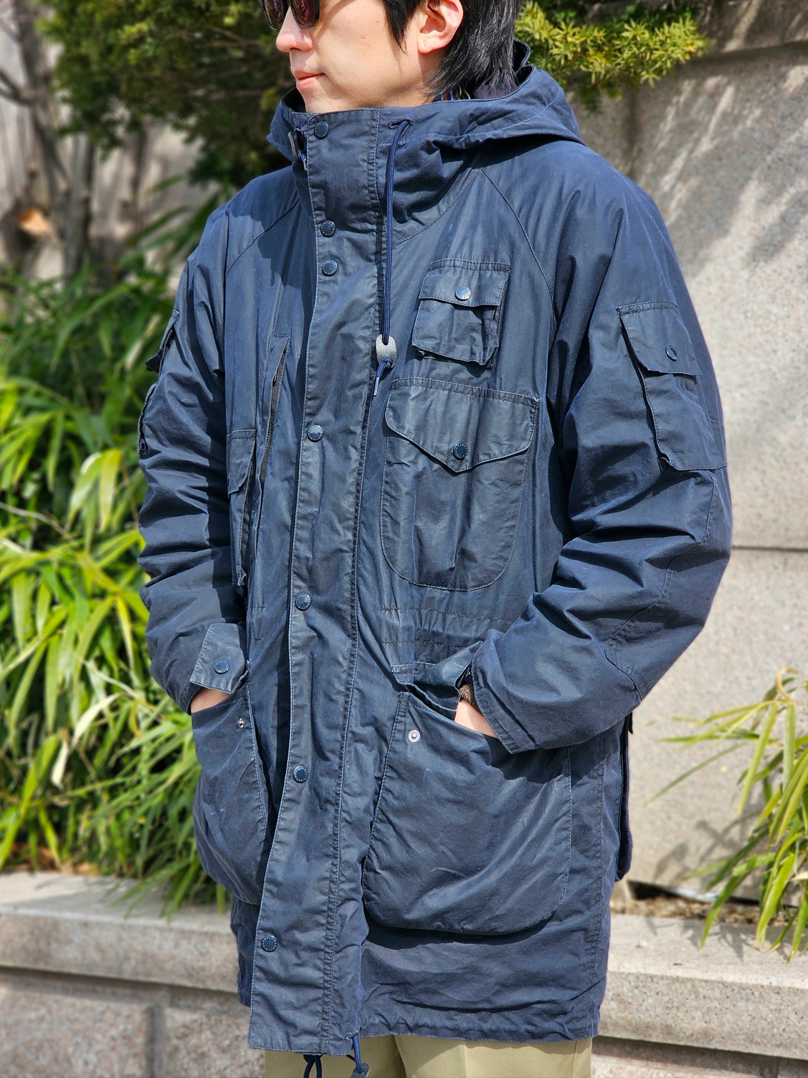 Adidas Berlin Collegiate Navy Pantone, Andersen Andersen Skipper Jacket Natural Brown 착용 스타일 - 4