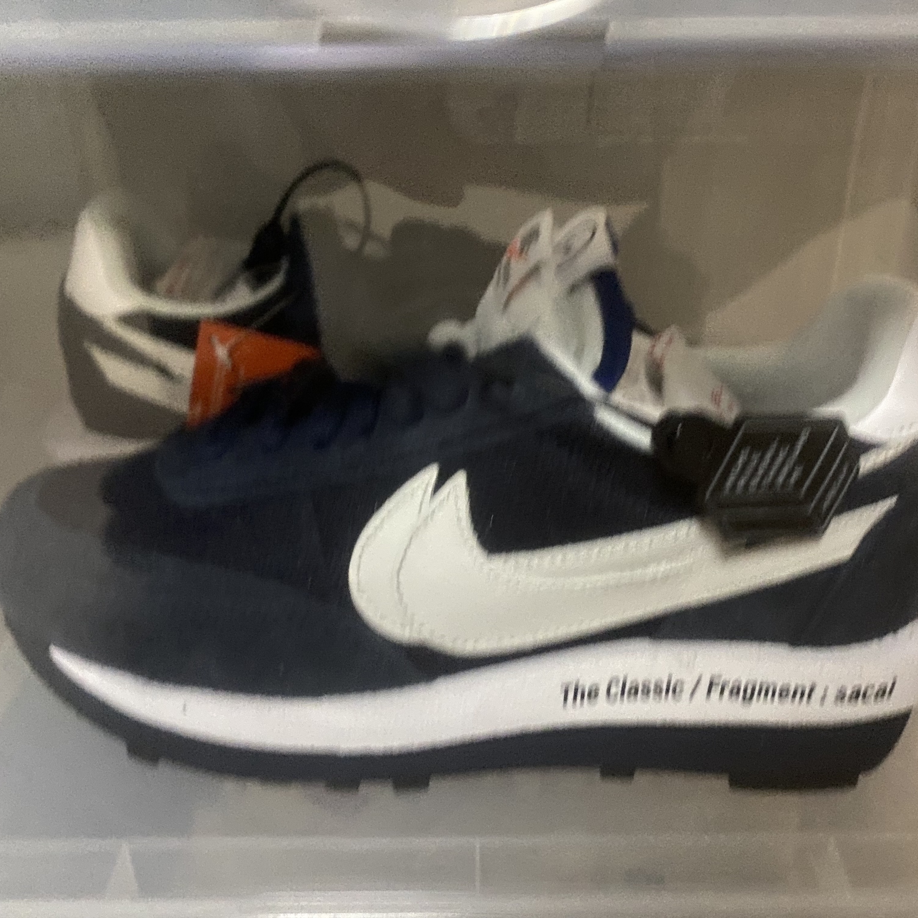 Nike x Sacai x Fragment LDWaffle Blackened Blue 착용 스타일