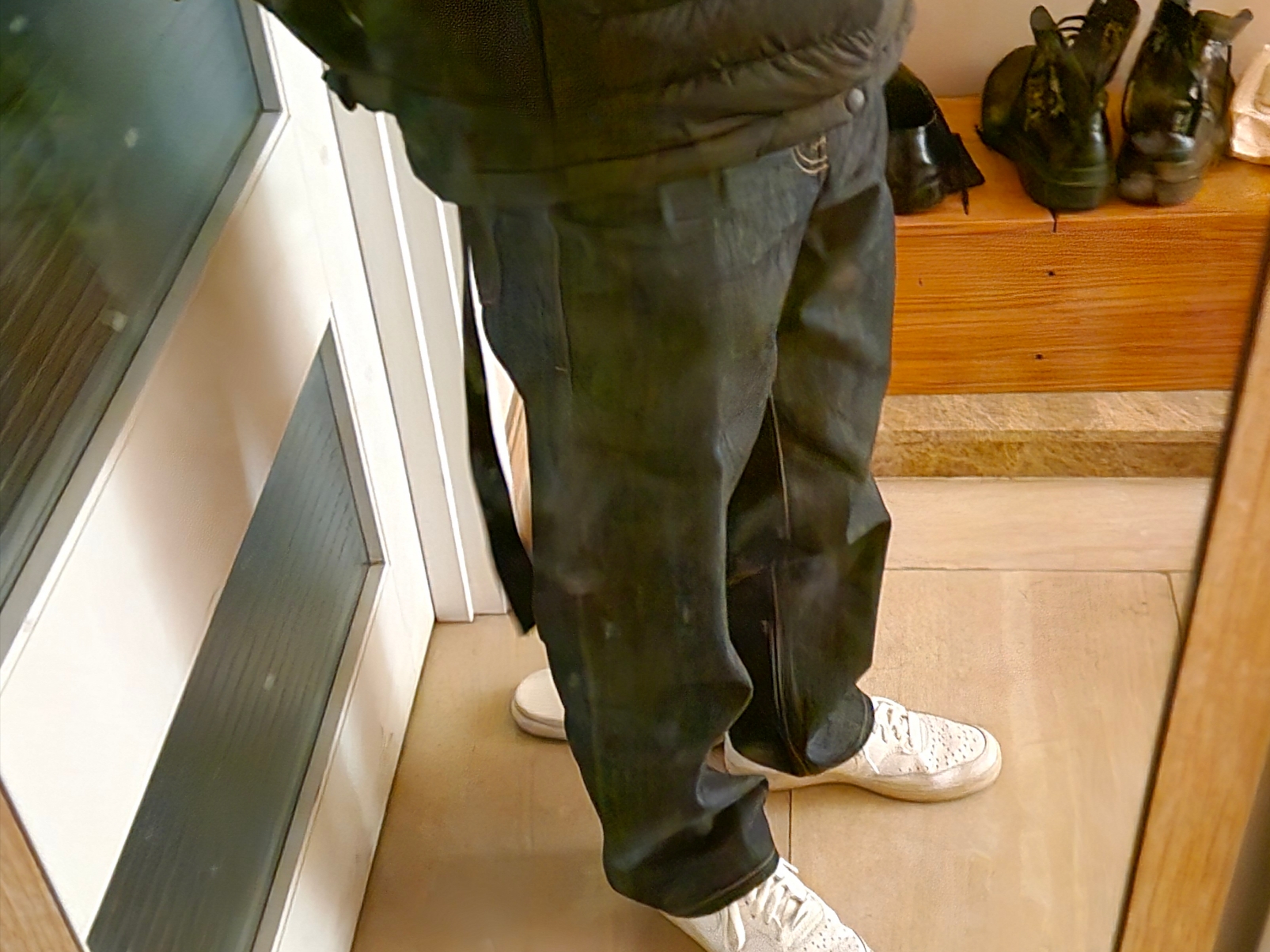 Peaceminusone O-Ring Belt #2 Black, Nike Air Force 1 '07 Low White 착용 스타일