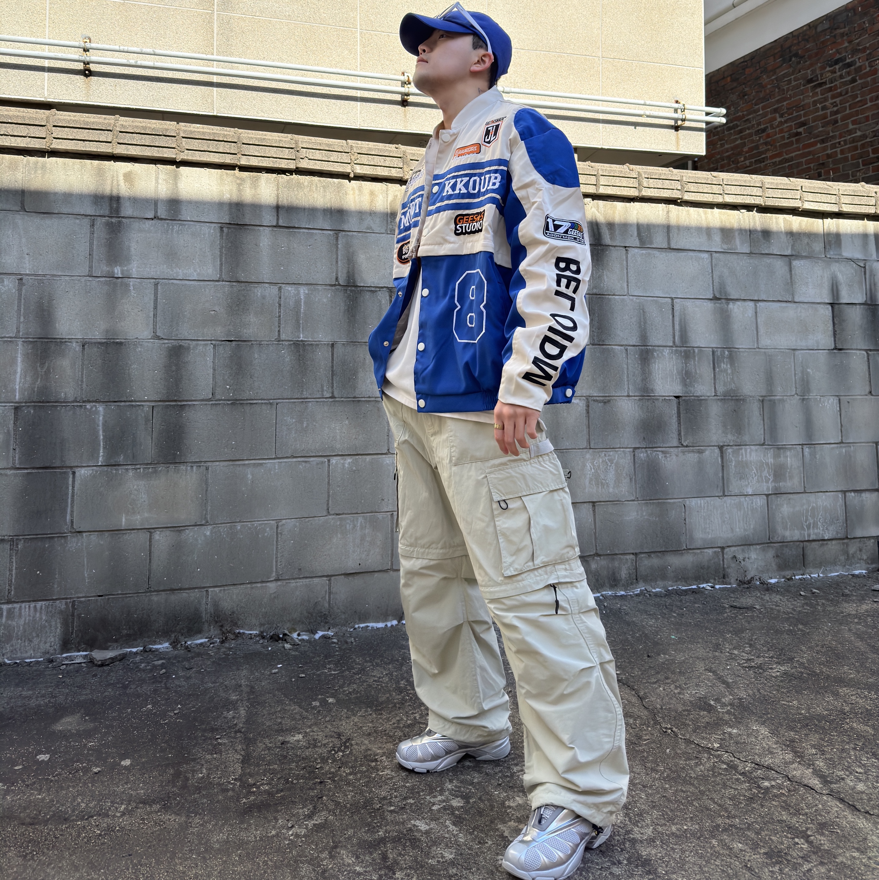 Fila x Thug Club Replica 2002 Grey White 착용 스타일 - 2