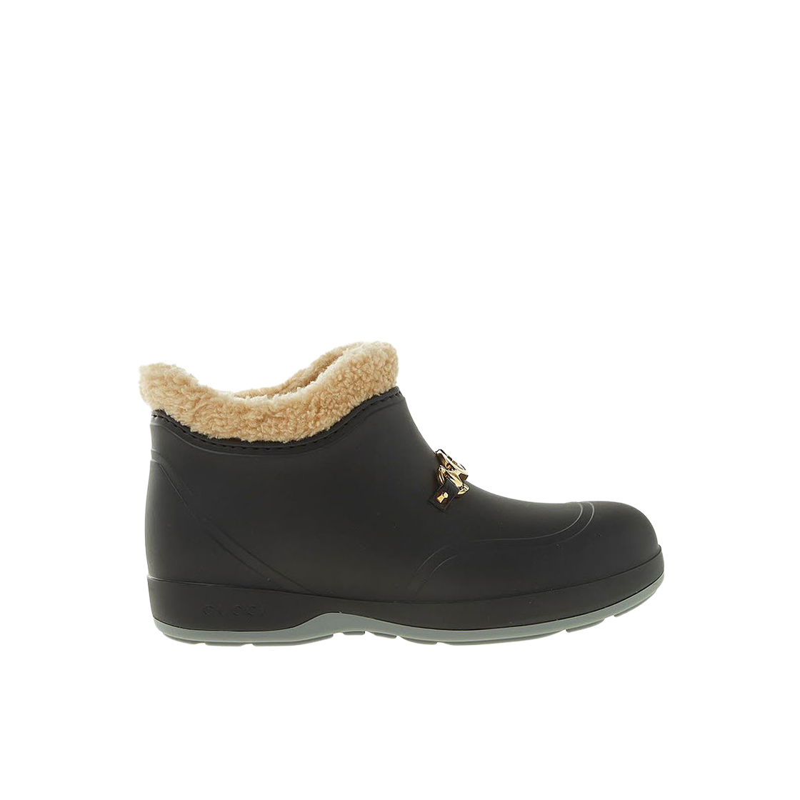 626692-JCCO0-1068 Gucci Ankle Boot with Horsebit Black Rubber