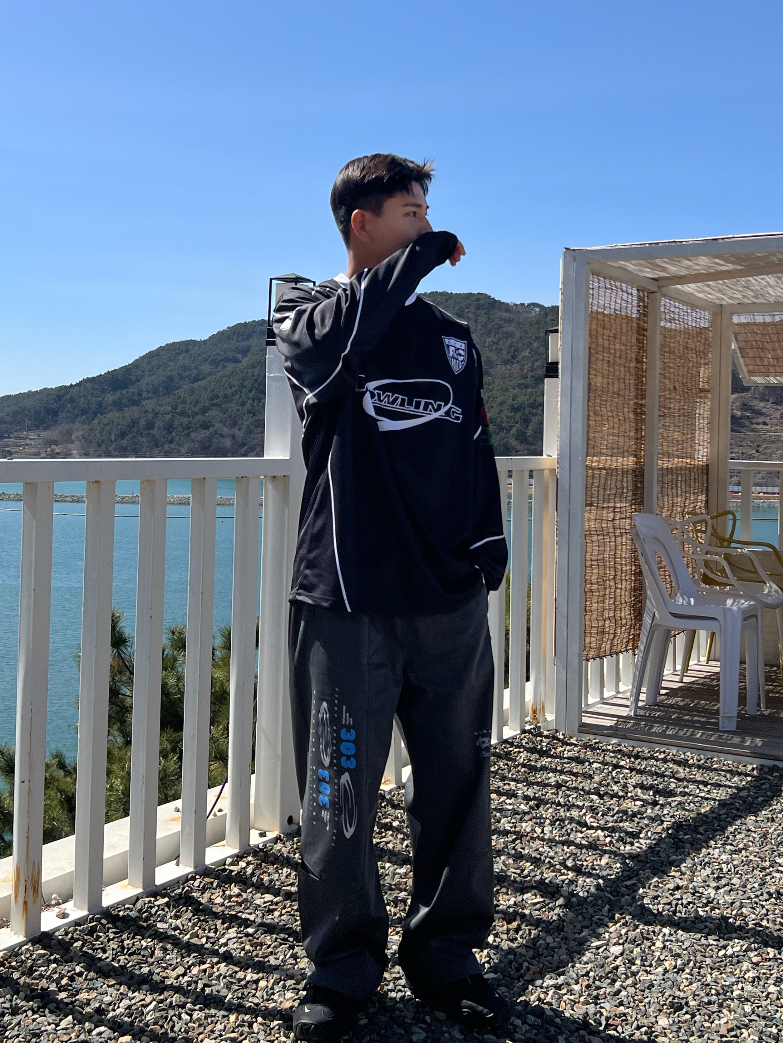 Nike x Ambush Air Adjust Force SP Black and Psychic Purple, Opening Project 303 Stadium Pants Charcoal 착용 스타일 - 1