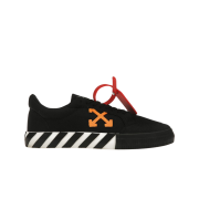 Off-White Low Vulcanized Canvas Sneakers Black Blood Orange - 23SS