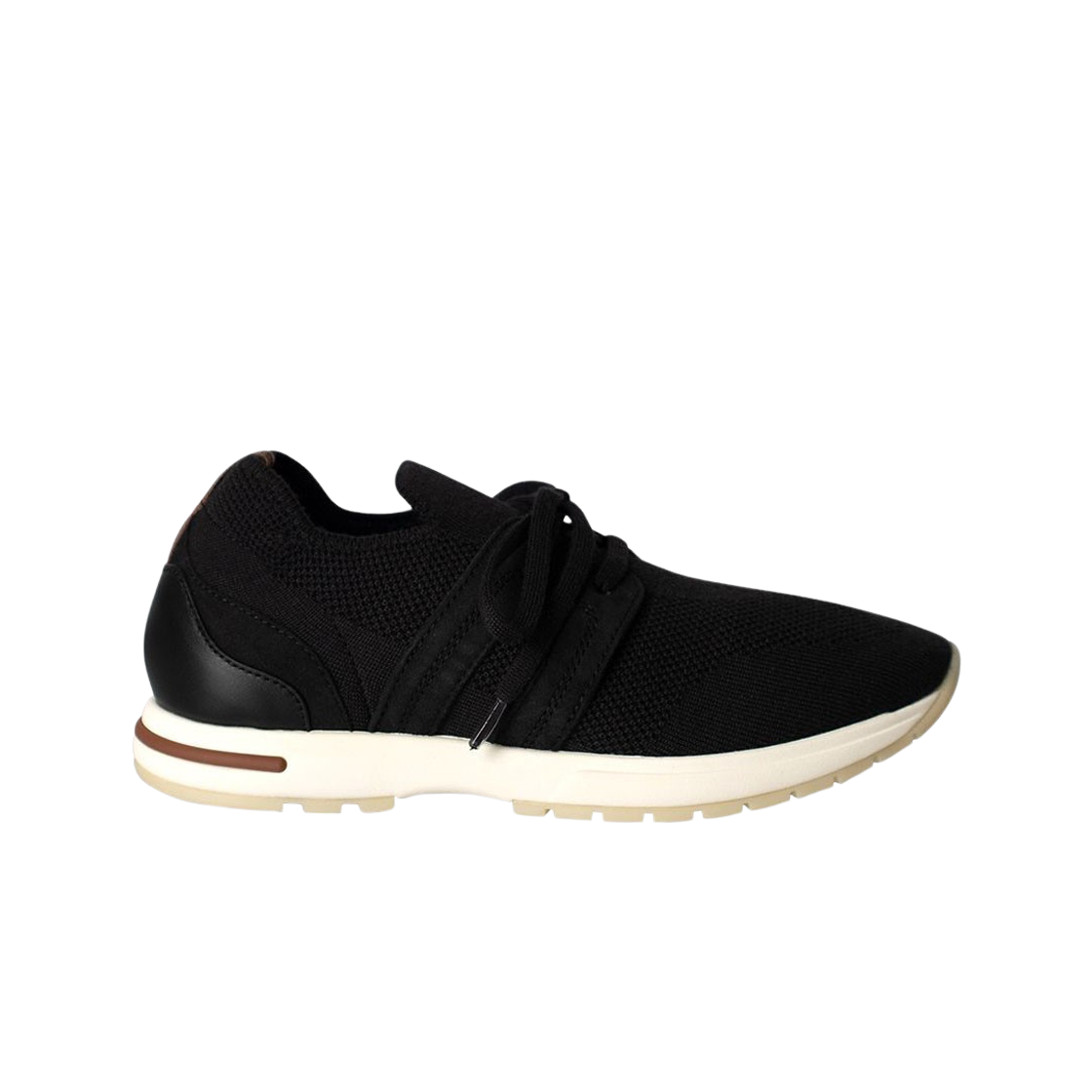 (W) 로로 피아나 360 LP 플렉시 워크 레이디 스니커즈 캐비어((W) Loro Piana 360 LP Flexy Walk Lady Sneakers Caviar)