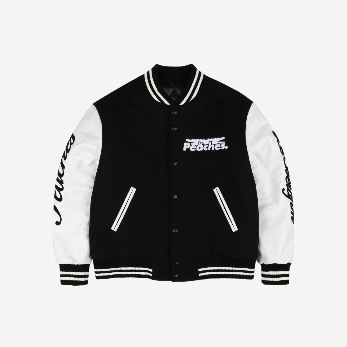 [르세라핌 x 피치스] 바시티 재킷([예약 배송] [LE SSERAFIM x Peaches.] VARSITY JACKET)