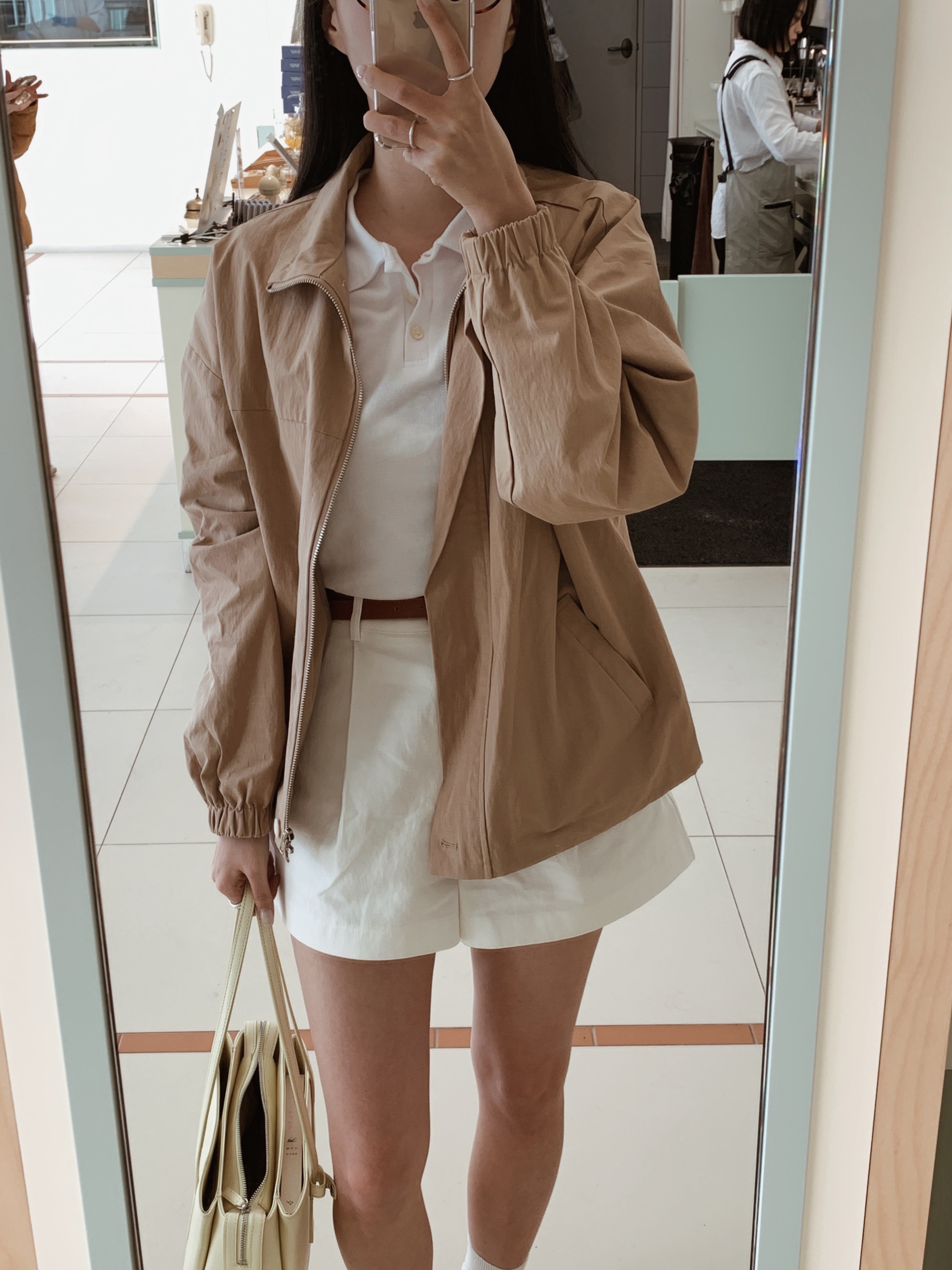 (W) Clarks Wallabee Maple Suede 착용 스타일 - 2